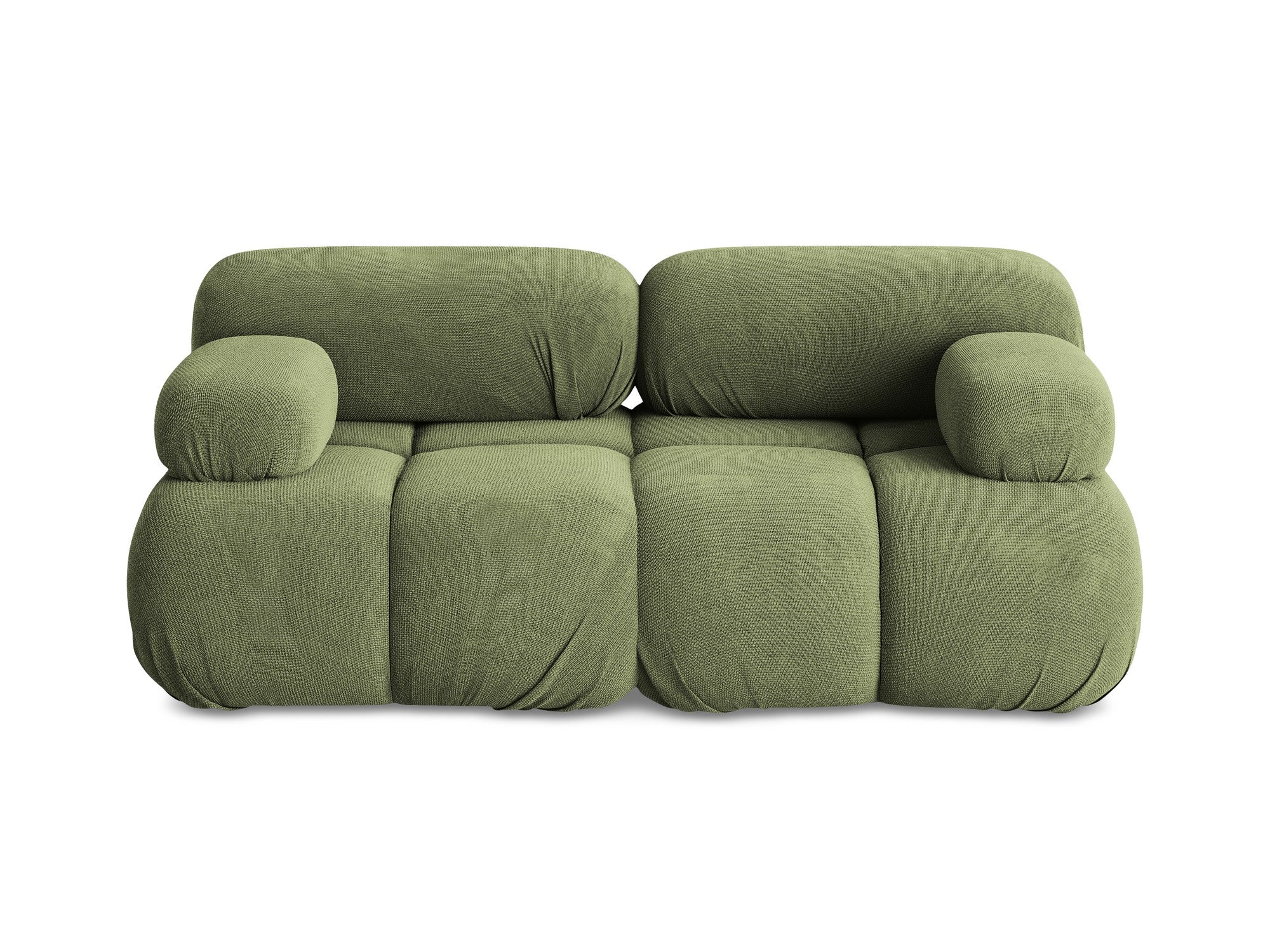 Sofa modułowa 2-osobowa LOKUA zielony szenil - Image 3