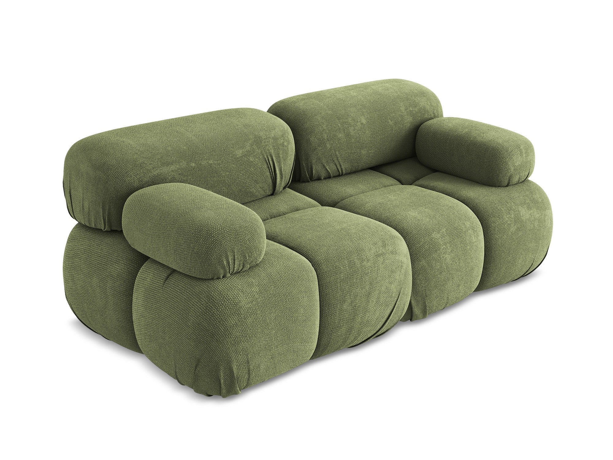 Sofa modułowa 2-osobowa LOKUA zielony szenil - Image 4