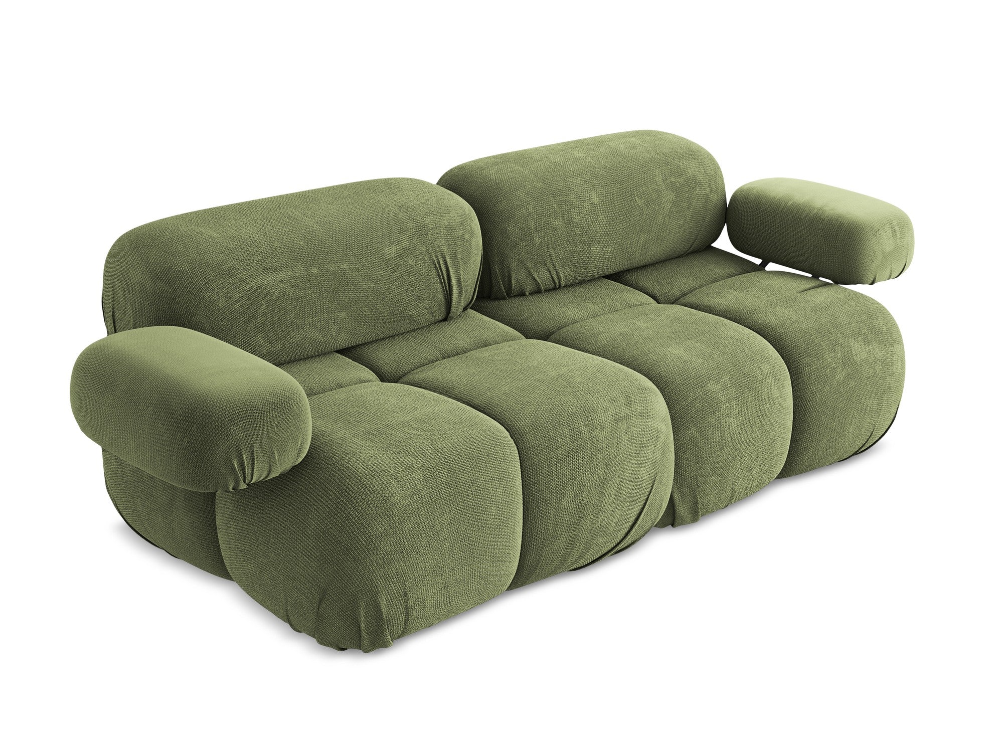 Sofa modułowa 2-osobowa LOKUA zielony szenil - Image 5
