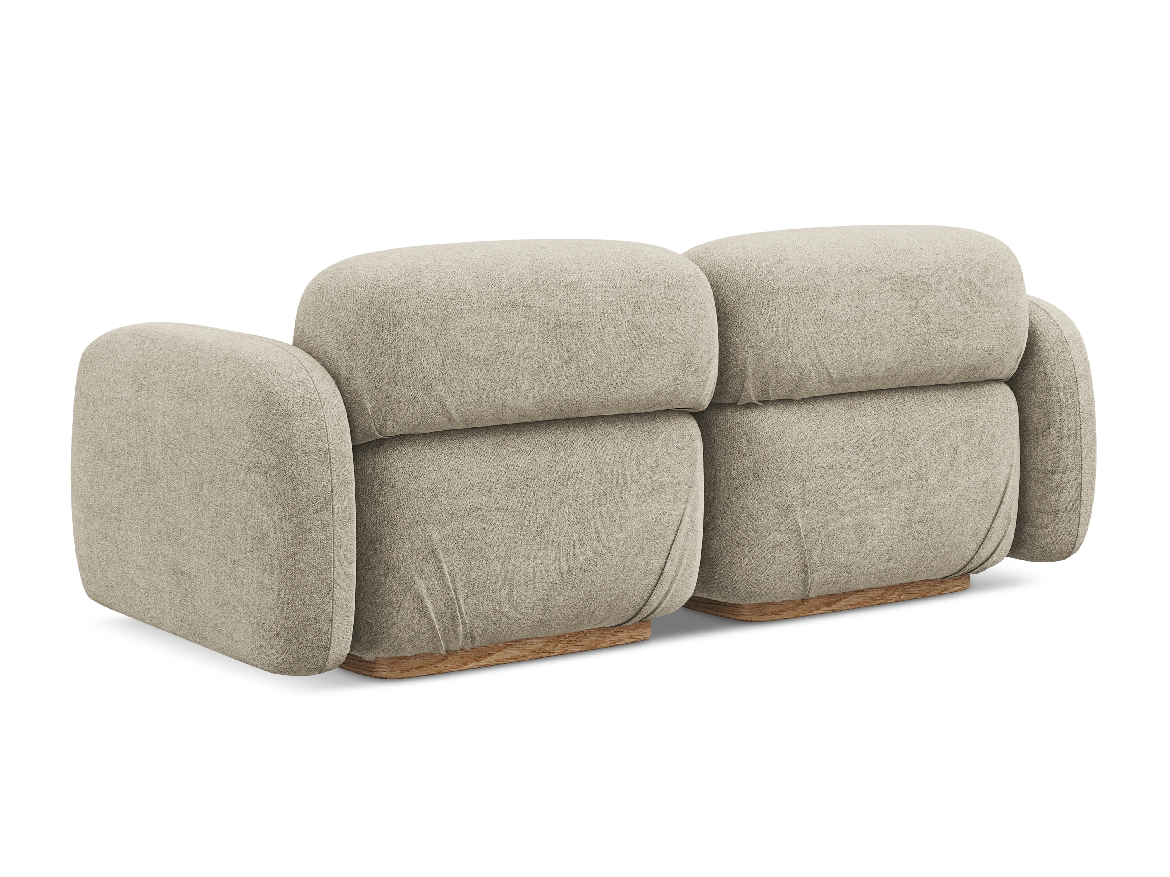 Sofa modułowa 3-osobowa AILANI beżowy boucle - Image 3