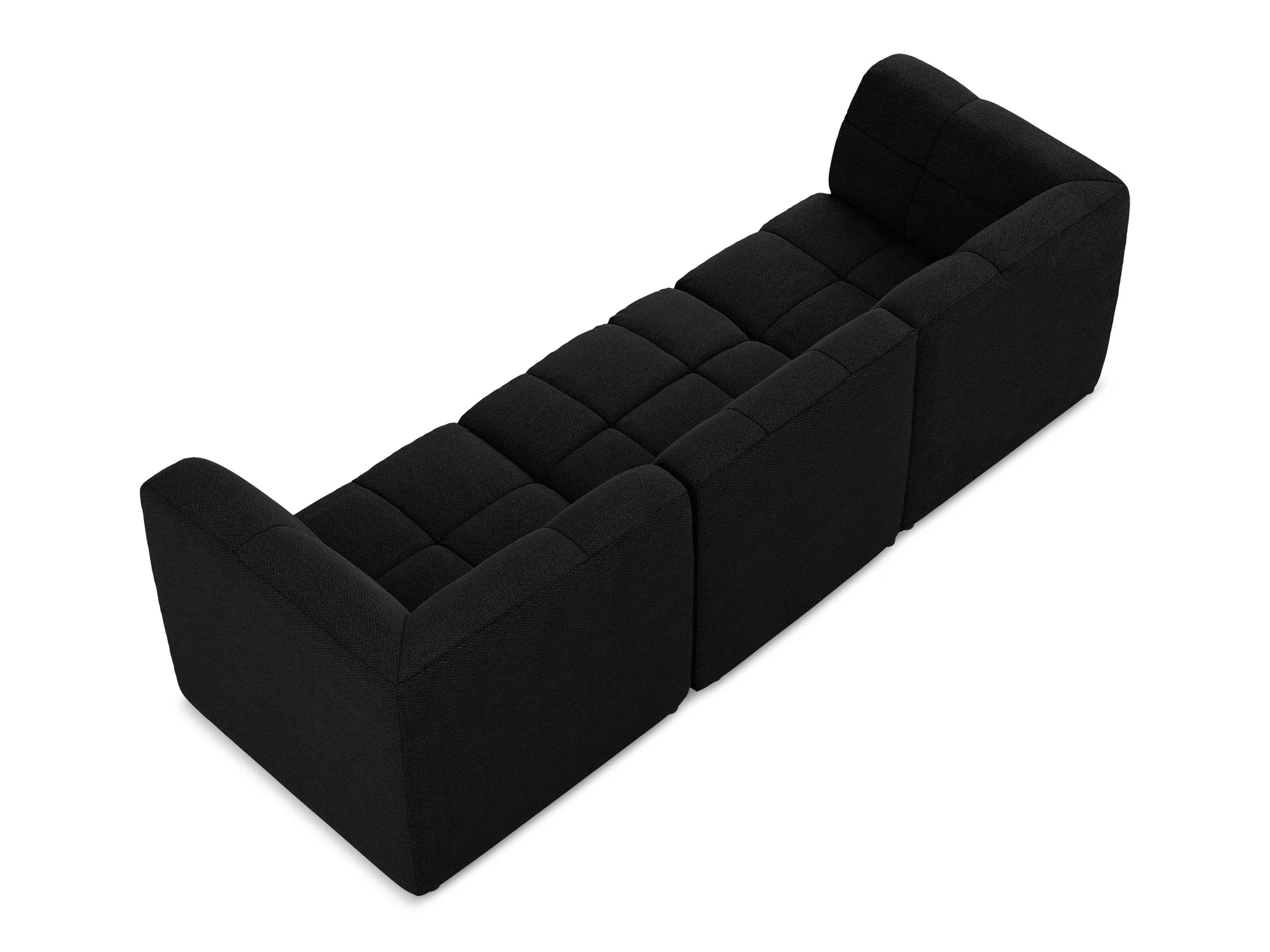 Sofa modułowa 3-osobowa ALOHA czarny boucle - Image 4