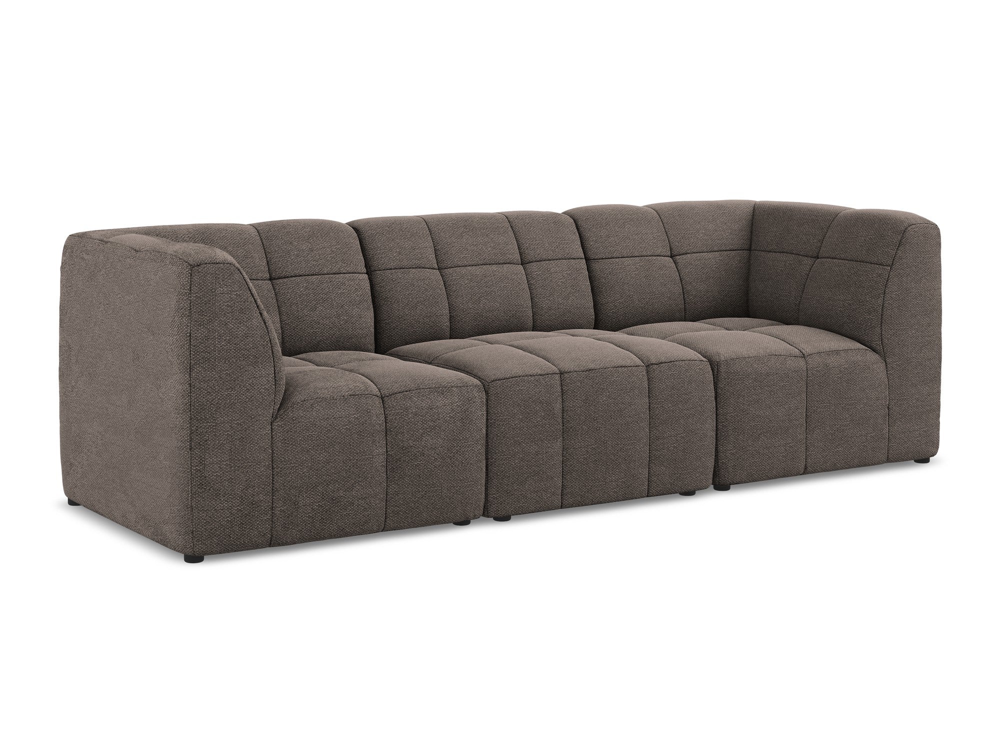 Sofa modułowa 3-osobowa ALOHA czekoladowy boucle