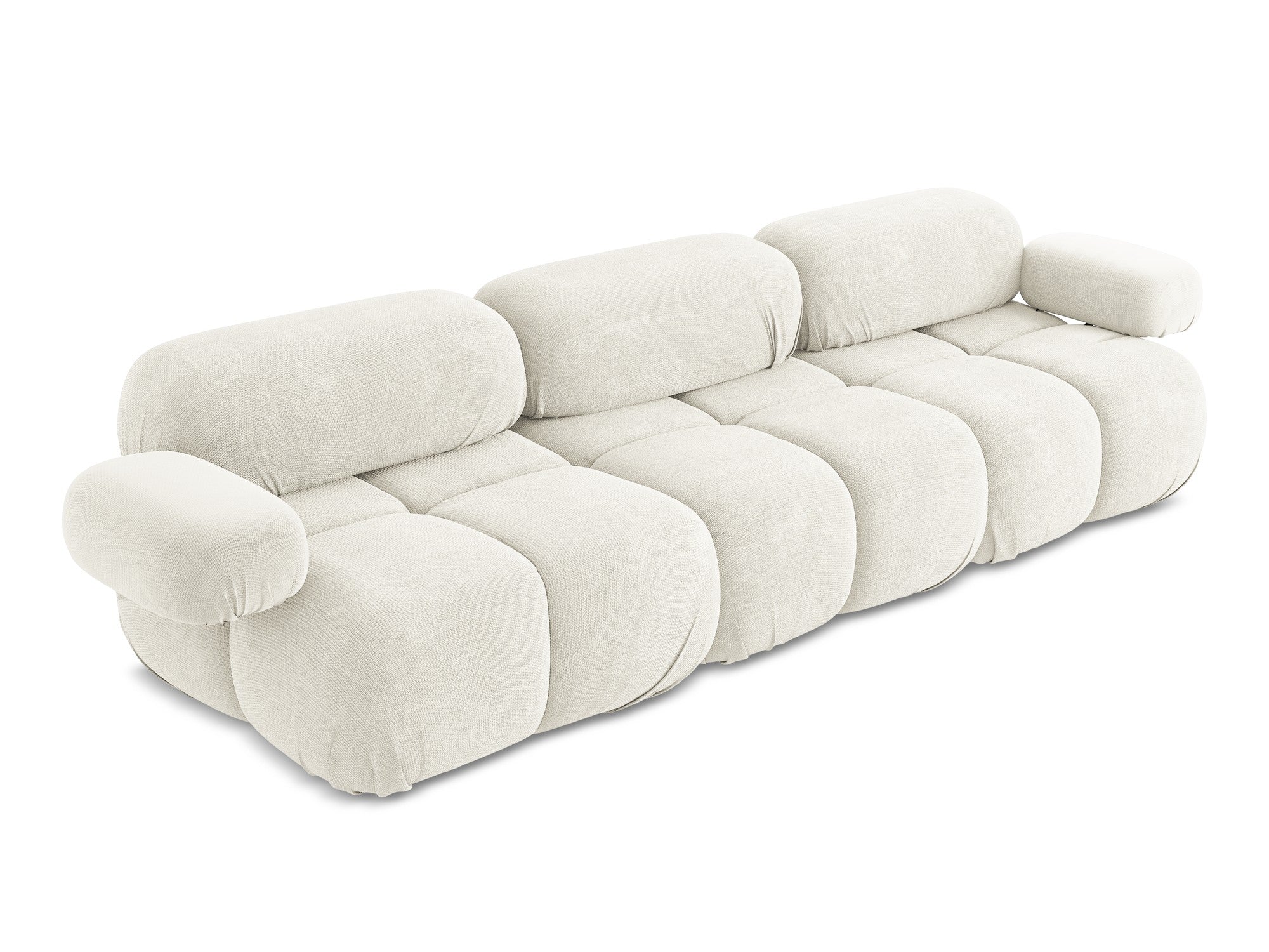 Sofa modułowa 3-osobowa LOKUA biały szenil - Image 5