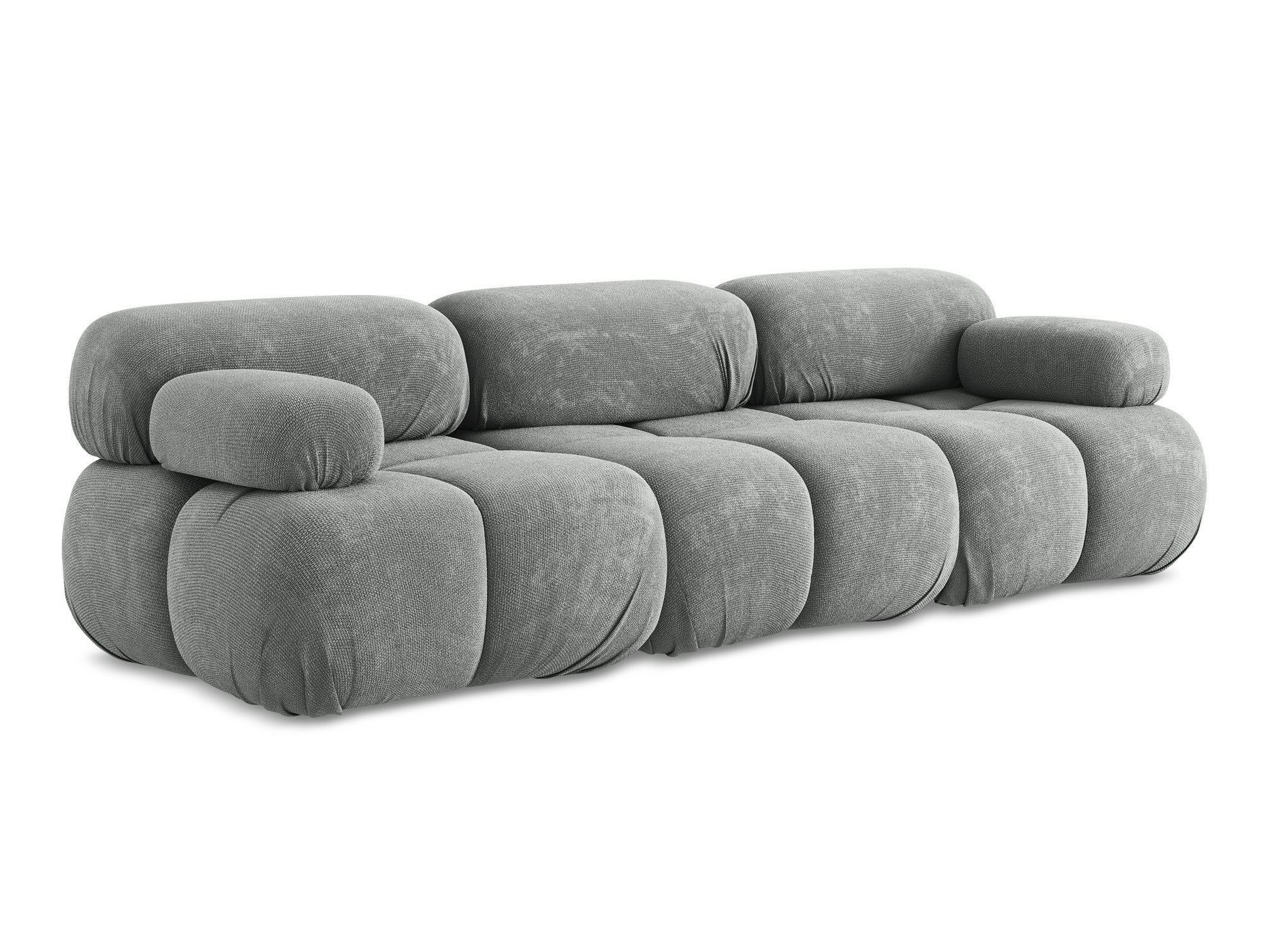 Sofa modułowa 3-osobowa LOKUA szary szenil
