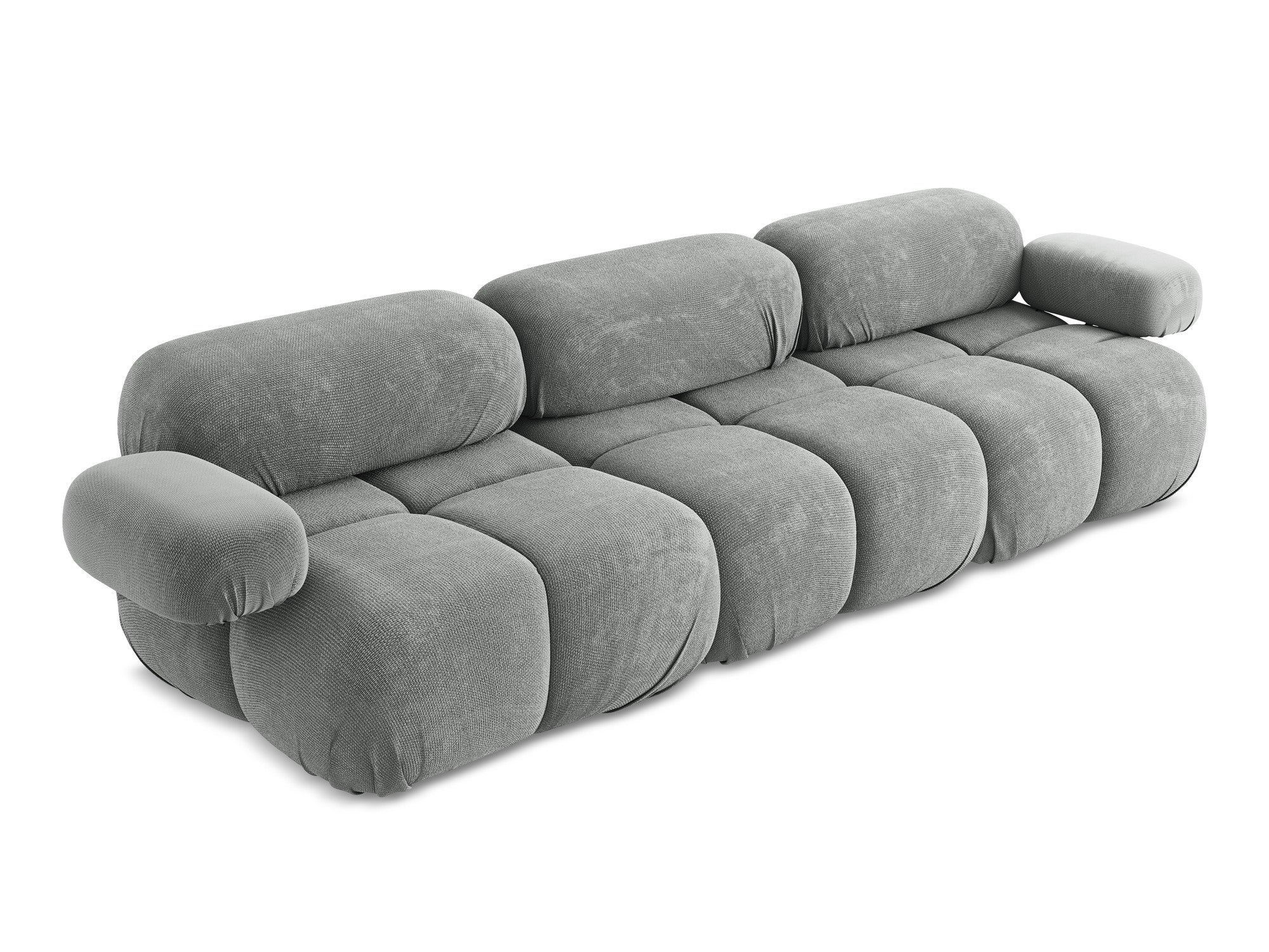 Sofa modułowa 3-osobowa LOKUA szary szenil - Image 5