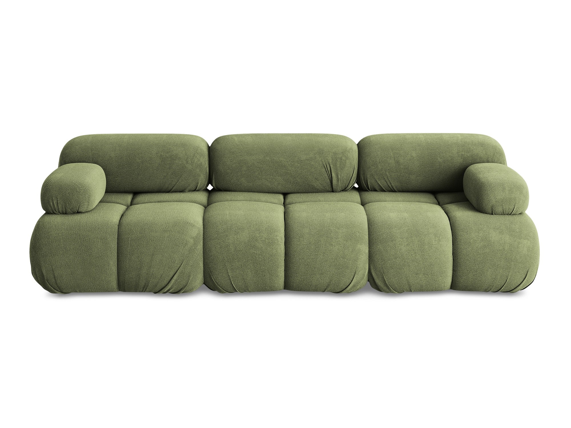Sofa modułowa 3-osobowa LOKUA zielony szenil - Image 3