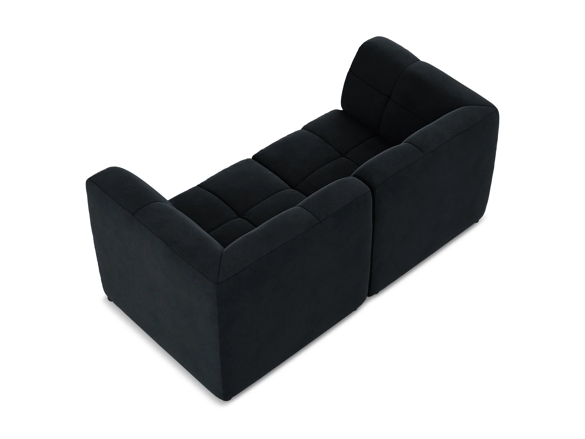 Sofa modułowa aksamitna 2-osobowa ALOHA granat królewski - Image 5