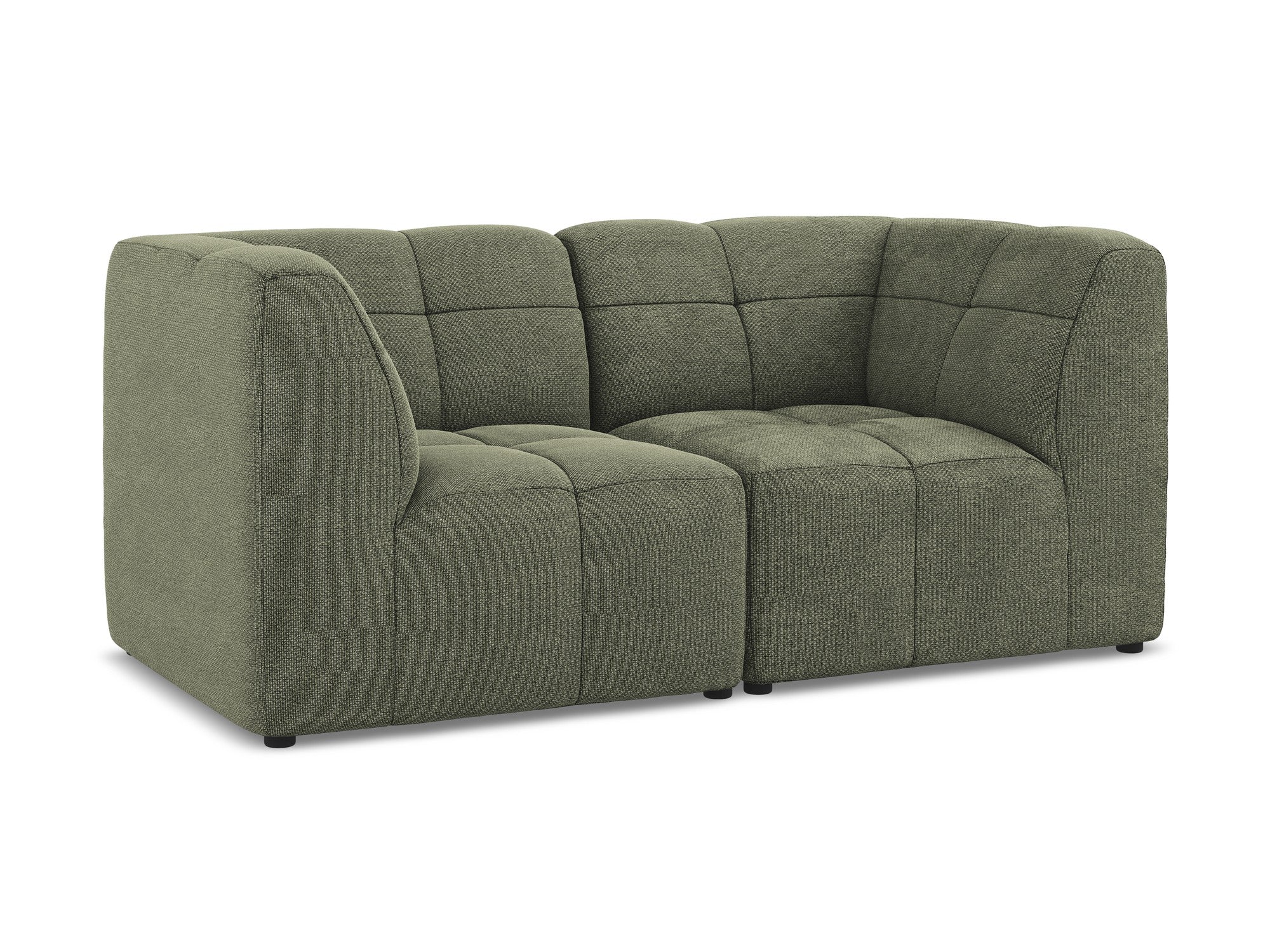 Sofa modułowa 2-osobowa ALOHA oliwkowy boucle