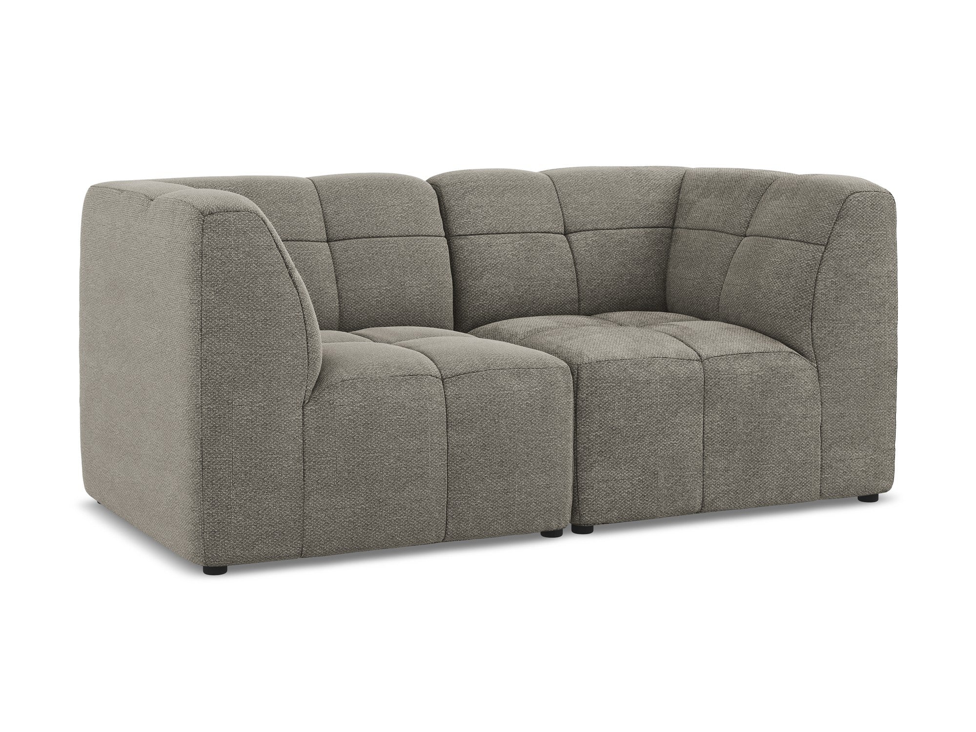 Sofa modułowa 2-osobowa ALOHA szary boucle