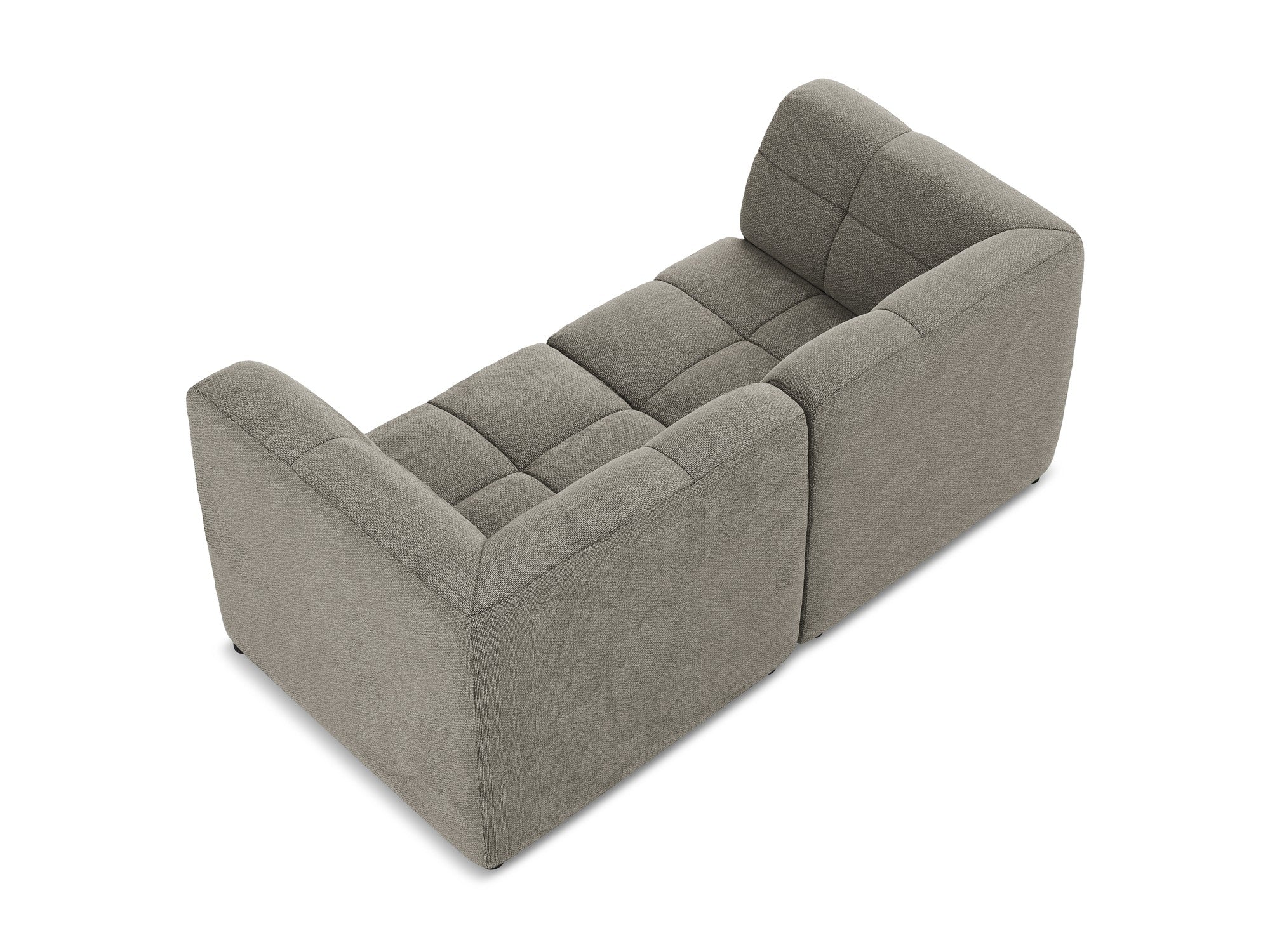 Sofa modułowa 2-osobowa ALOHA szary boucle - Image 5