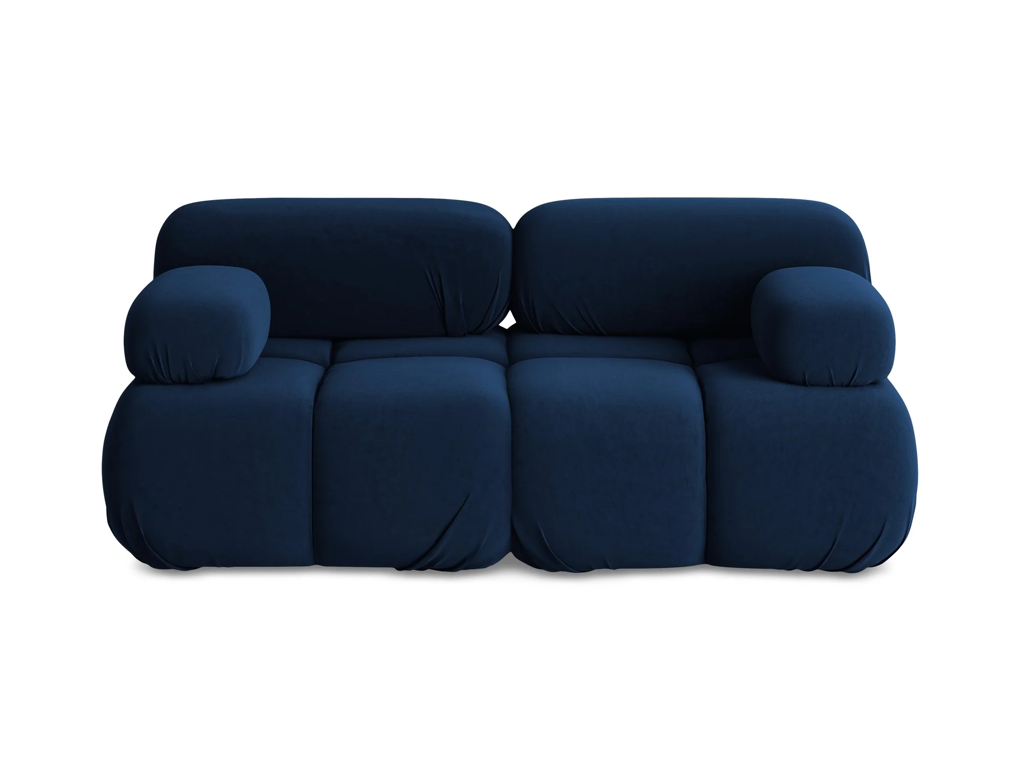 Sofa modułowa aksamitna 2-osobowa LOKUA granat królewski - Image 3