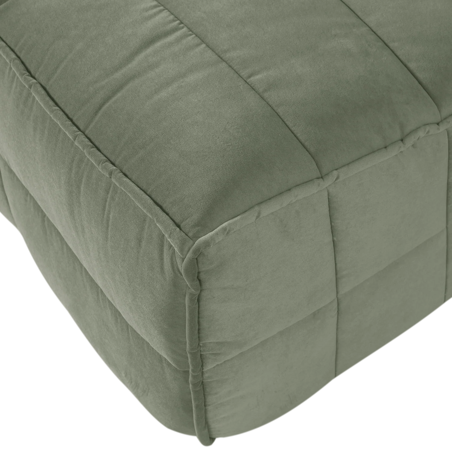 Sofa aksamitna CLUSTER BENCH - moduł 3-osobowy pistacjowy - Image 2