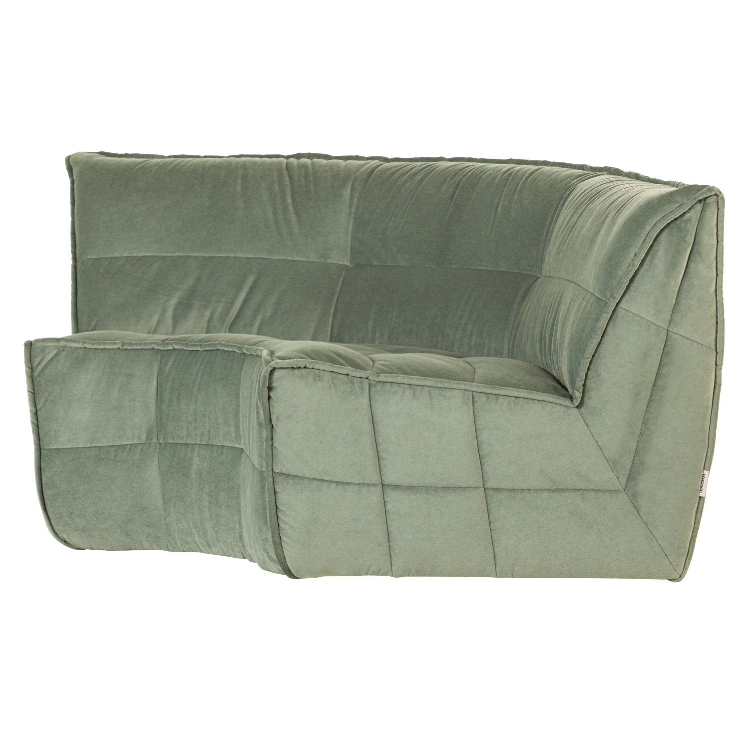 Sofa aksamitna CLUSTER - moduł narożny pistacjowy - Image 3