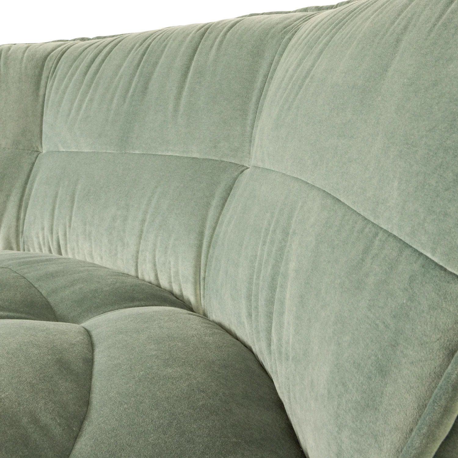 Sofa aksamitna CLUSTER - moduł narożny pistacjowy - Image 6