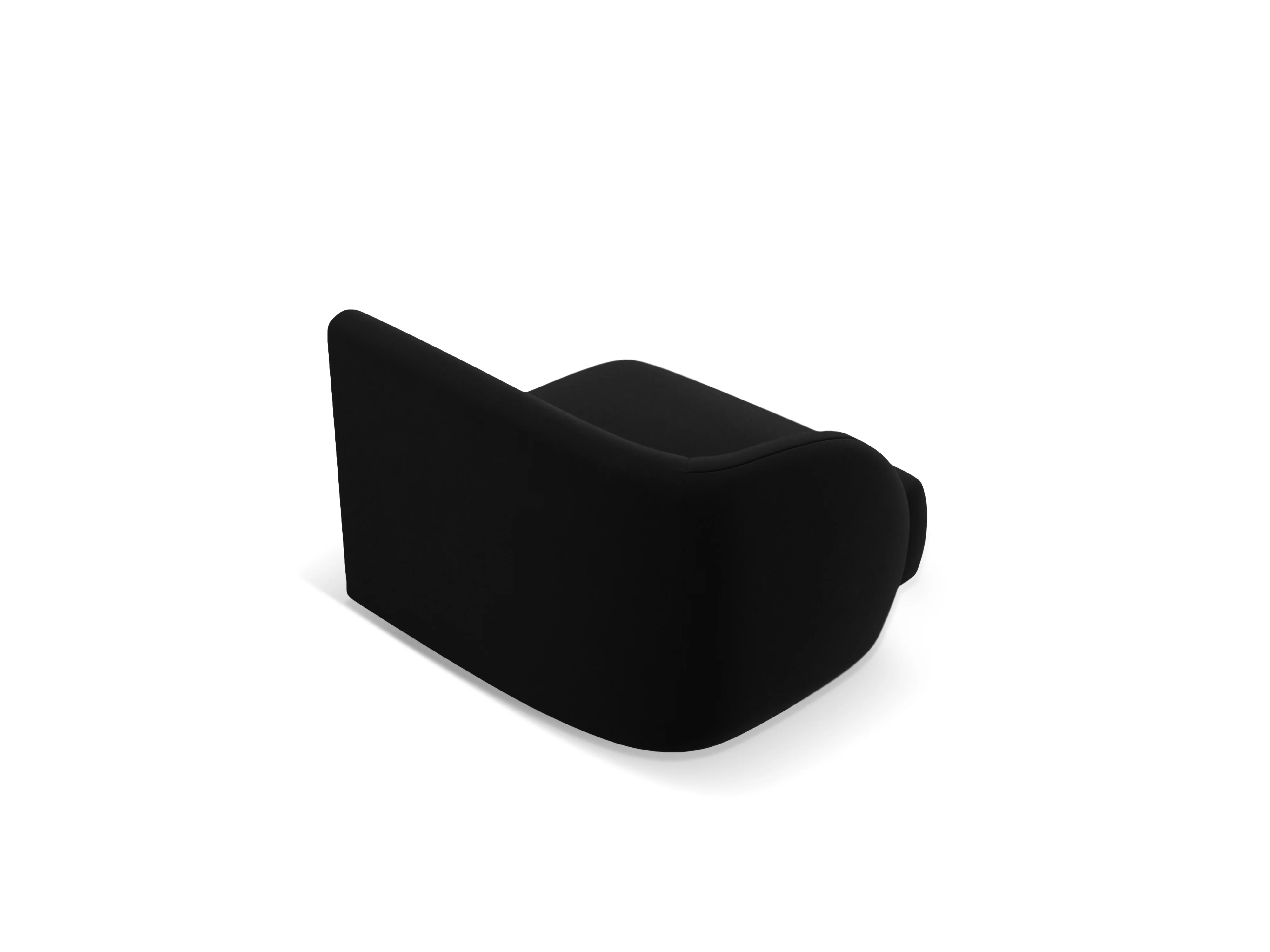 Sofa modułowa aksamitna MILEY - moduł lewostronny czarny - Image 3