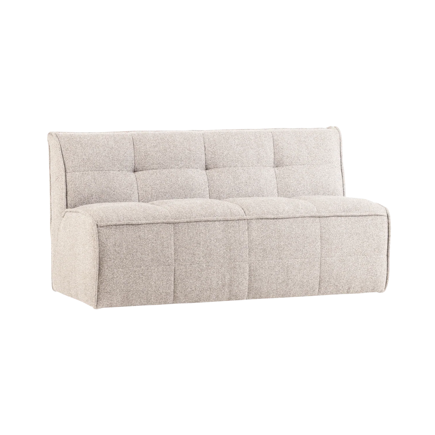 Sofa CLUSTER BENCH - moduł 3-osobowy piaskowy bouclé