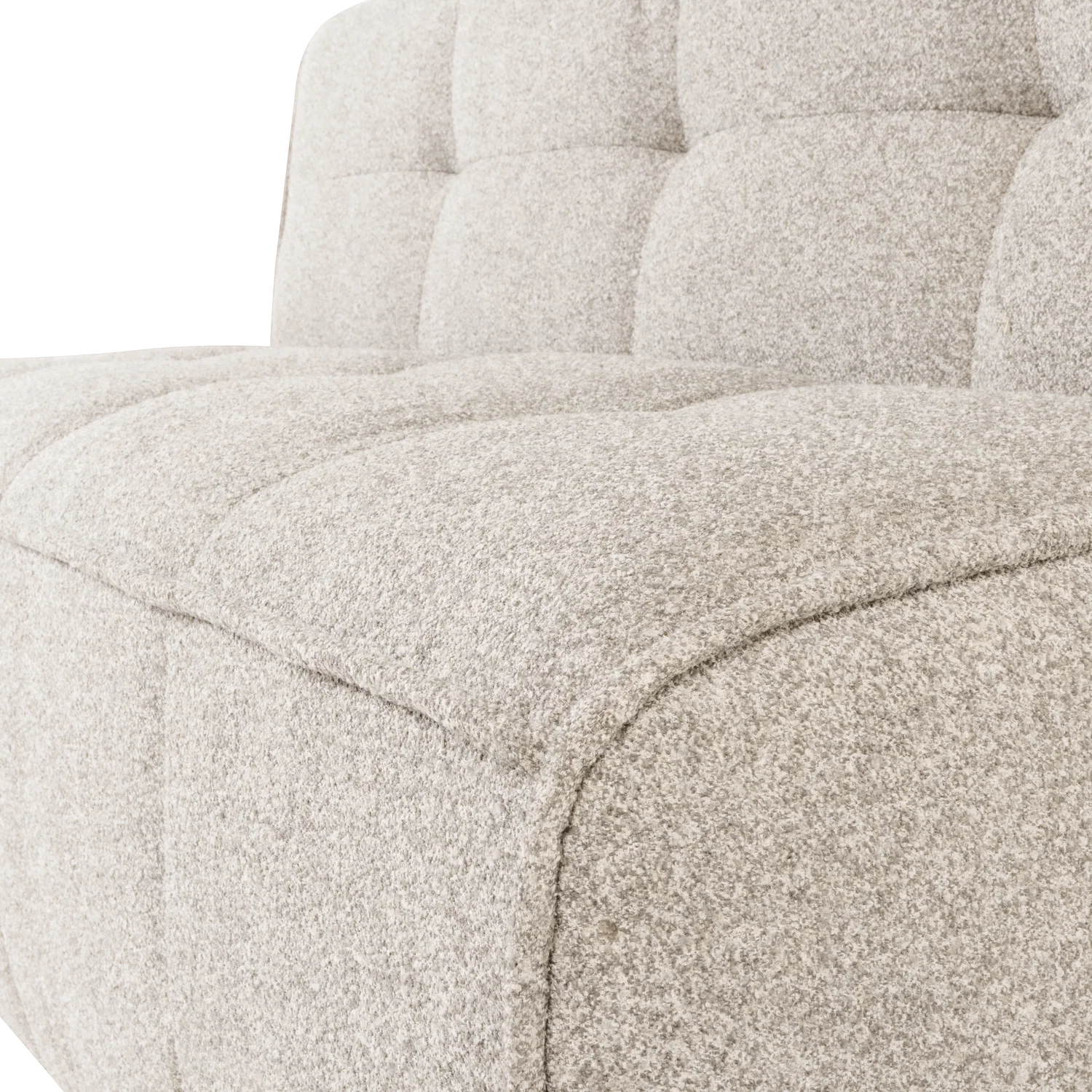 Sofa CLUSTER BENCH - moduł 3-osobowy piaskowy bouclé - Image 2