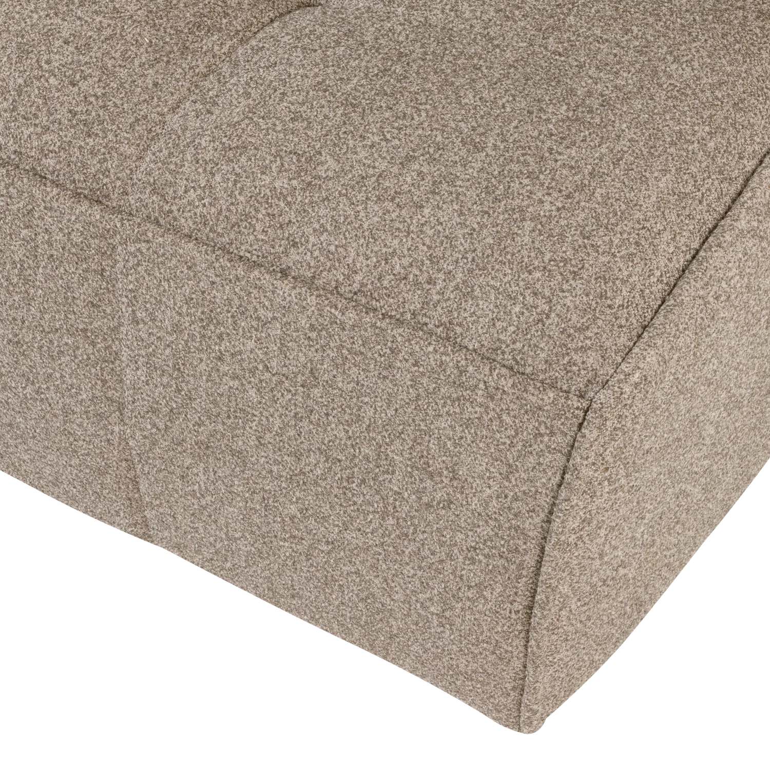 Sofa CLUSTER - moduł 3-osobowy beżowy bouclé - Image 5