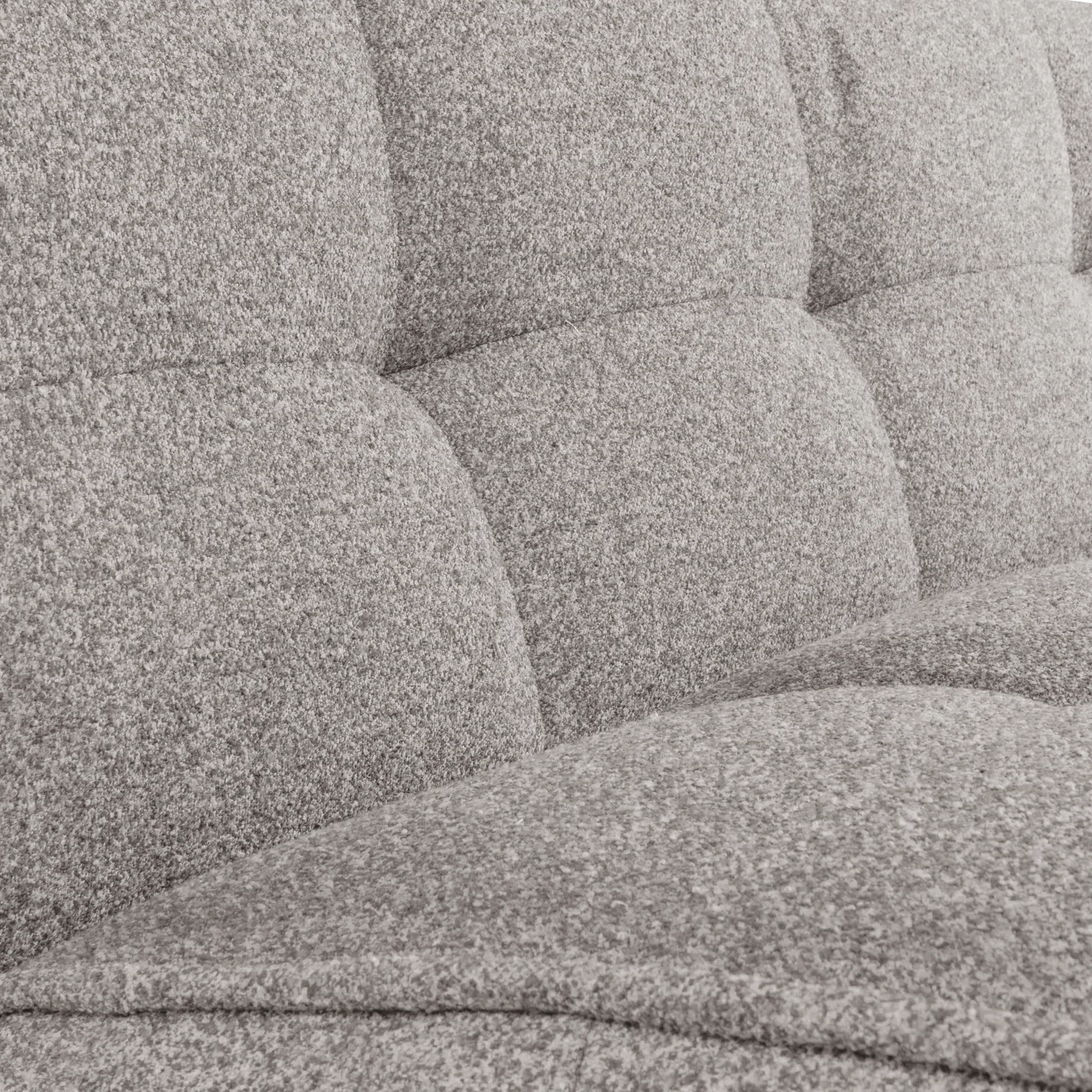 Sofa CLUSTER - moduł 3-osobowy szary bouclé - Image 2