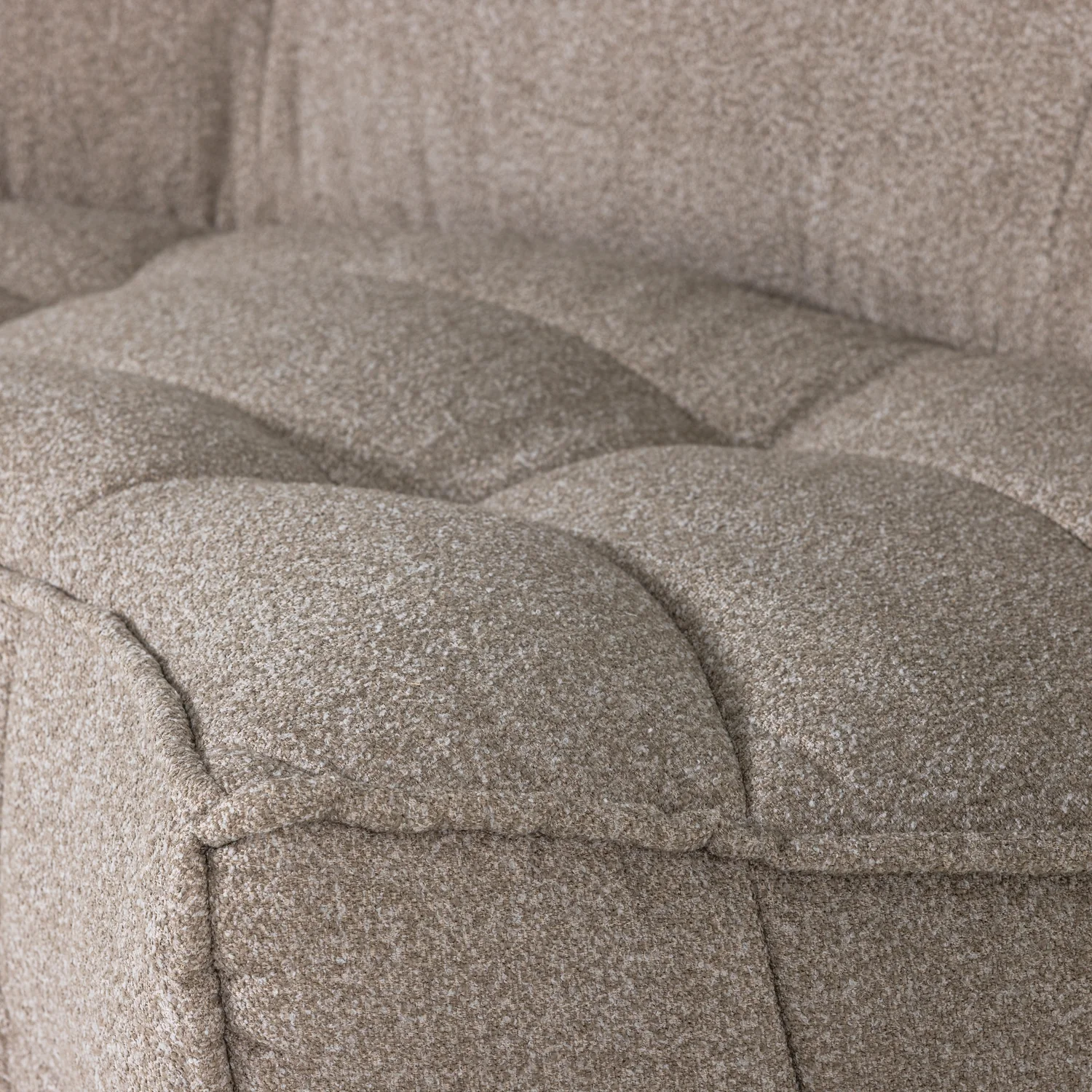 Sofa CLUSTER - moduł narożny beżowy bouclé - Image 2