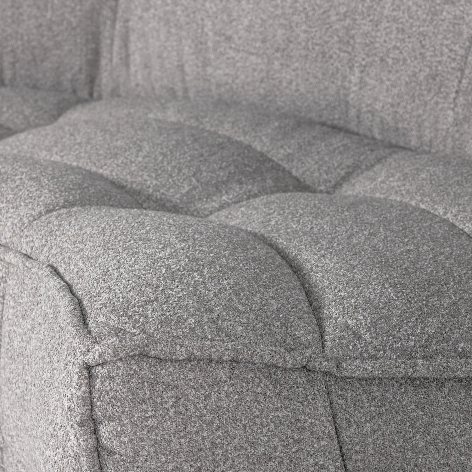 Sofa CLUSTER - moduł narożny szary bouclé - Image 2