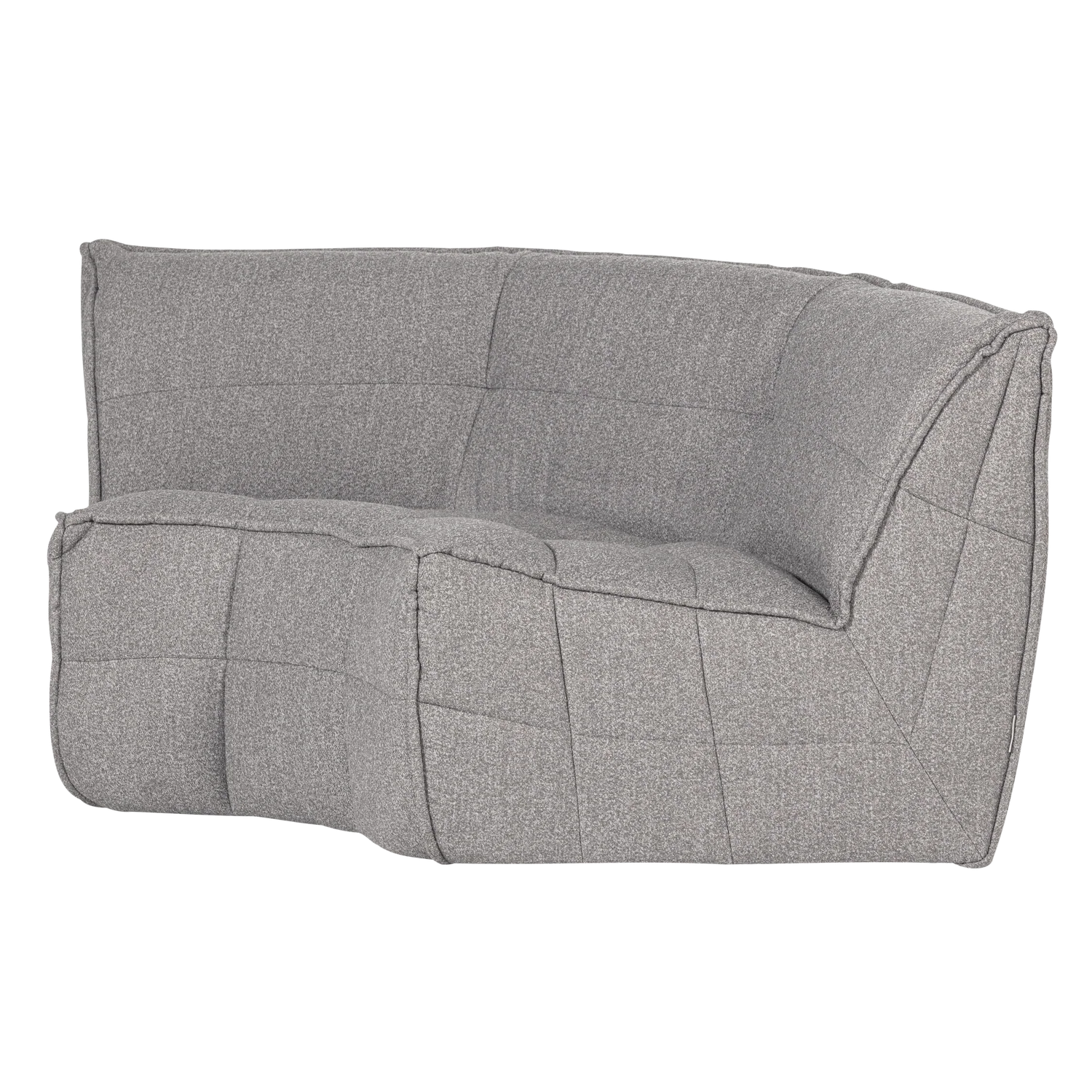 Sofa CLUSTER - moduł narożny szary bouclé - Image 3