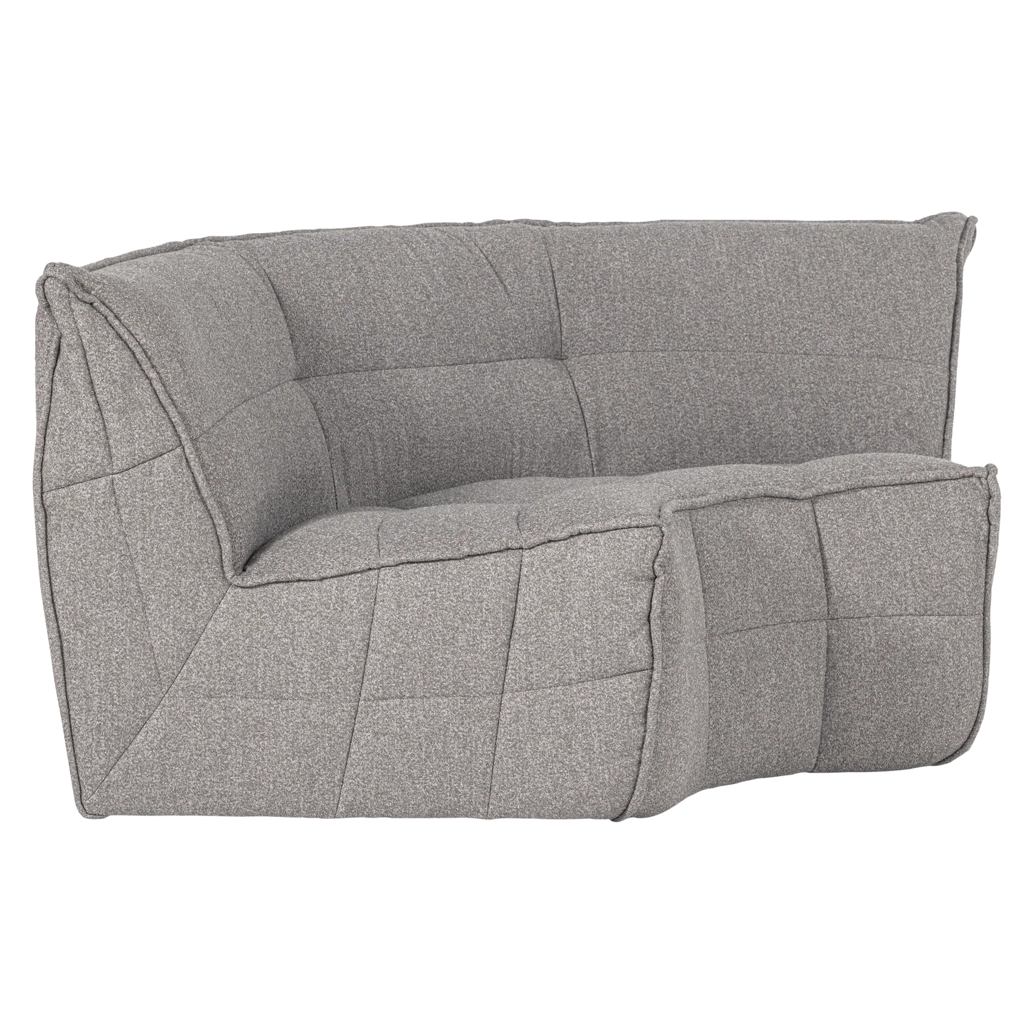 Sofa CLUSTER - moduł narożny szary bouclé - Image 4