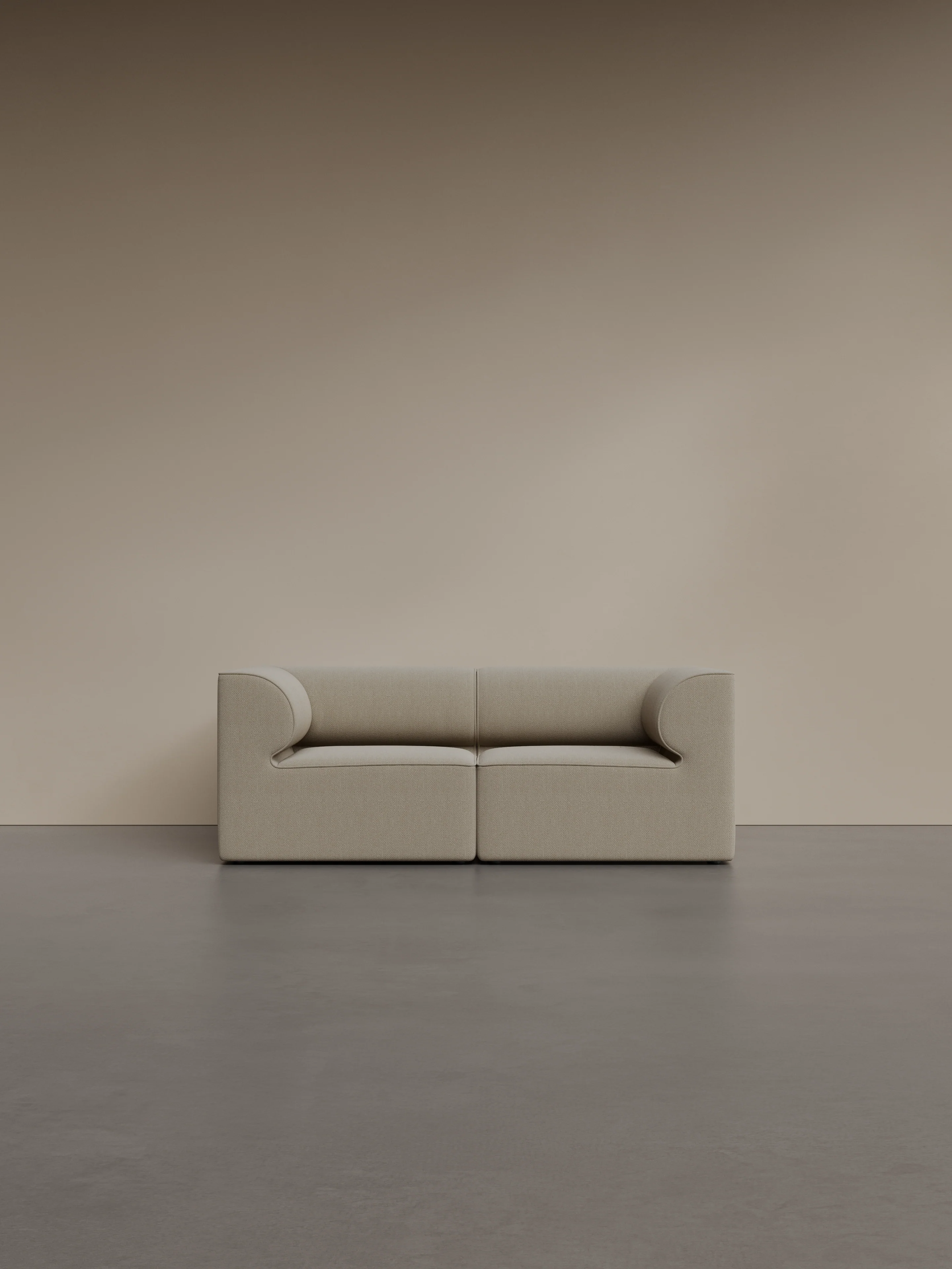 Sofa modułowa EAVE - moduł narożny prawostronny kremowy - Image 11