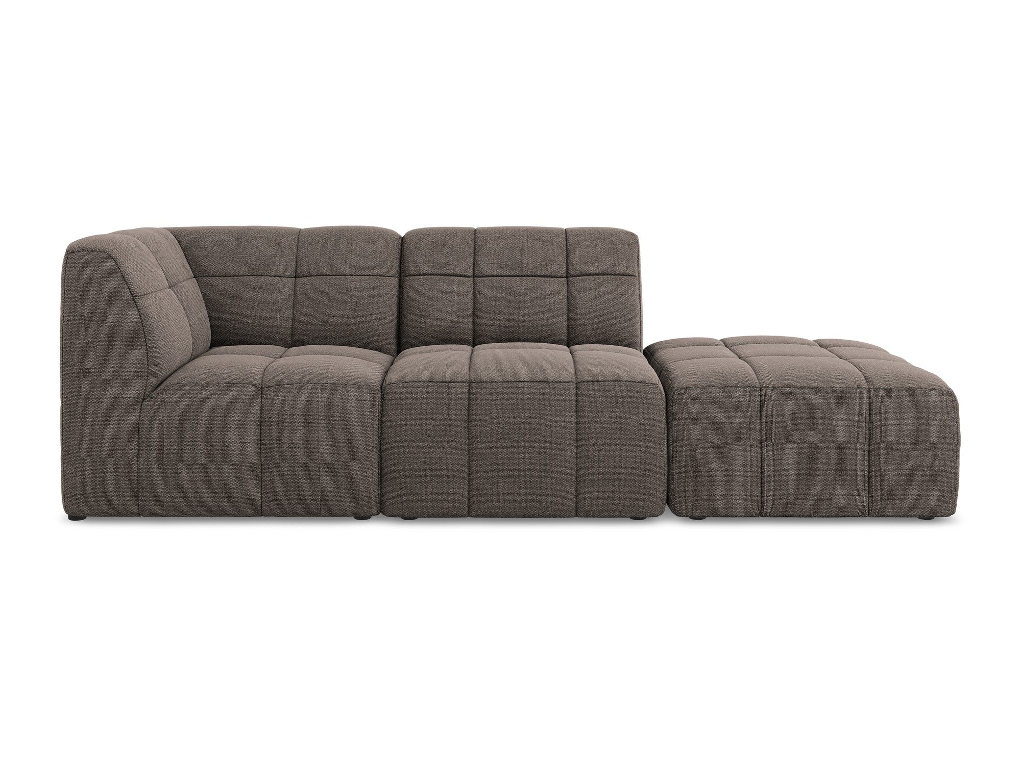Sofa modułowa lewostronna otwarta 3-osobowa ALOHA czekoladowy boucle - Image 3