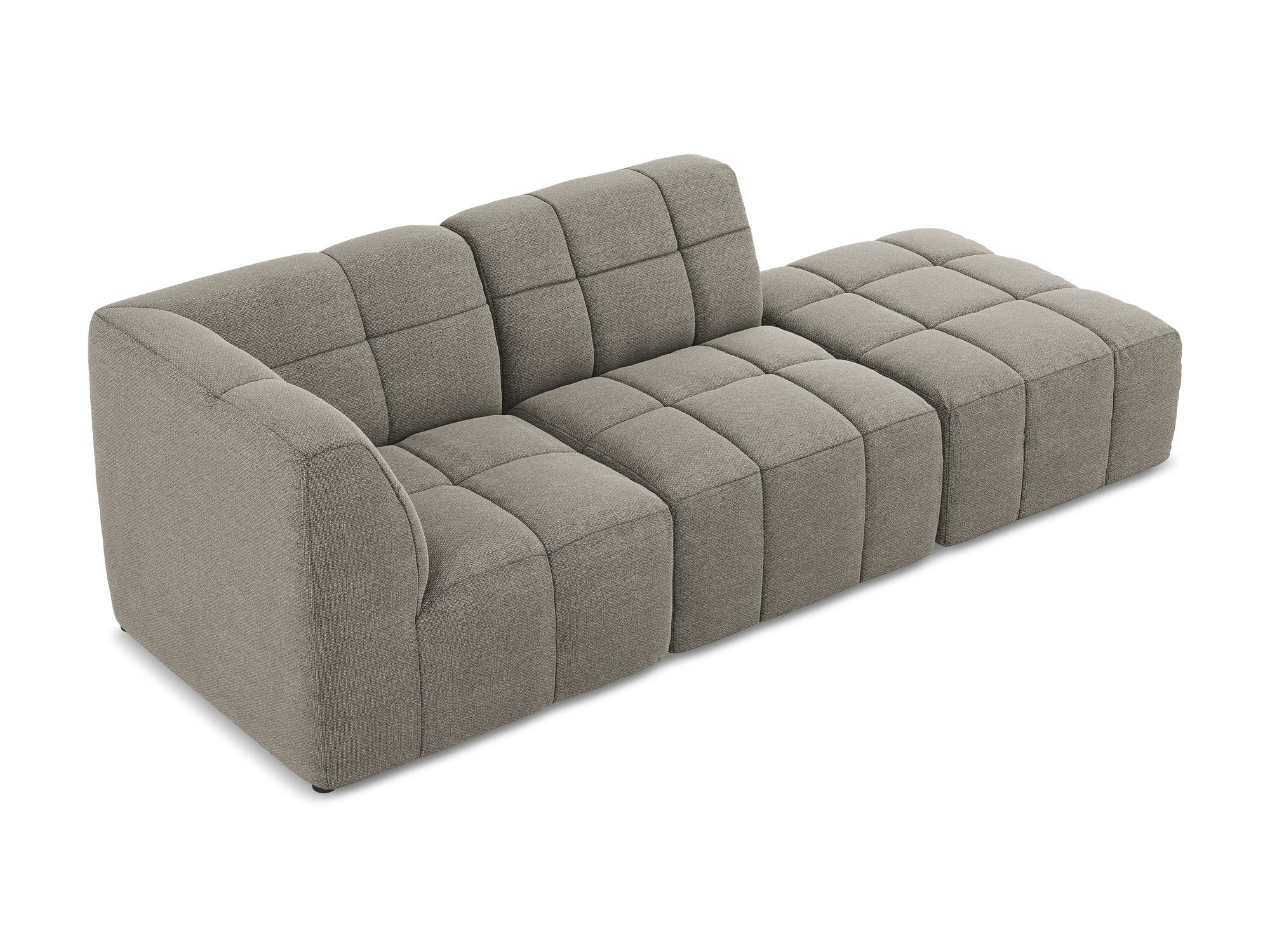 Sofa modułowa lewostronna otwarta 3-osobowa ALOHA szary boucle - Image 4