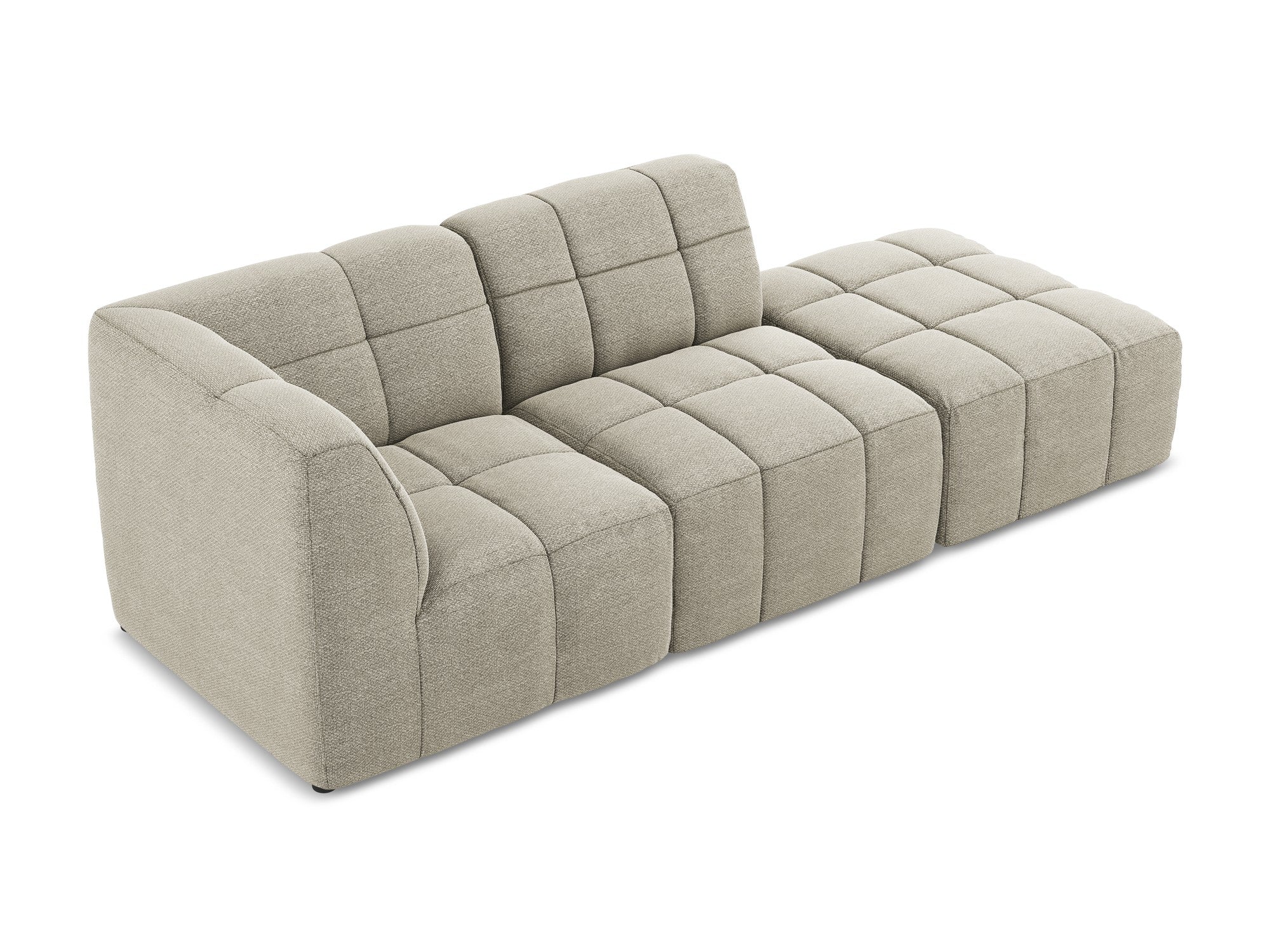 Sofa modułowa lewostronna otwarta 3-osobowa ALOHA taupe boucle - Image 4