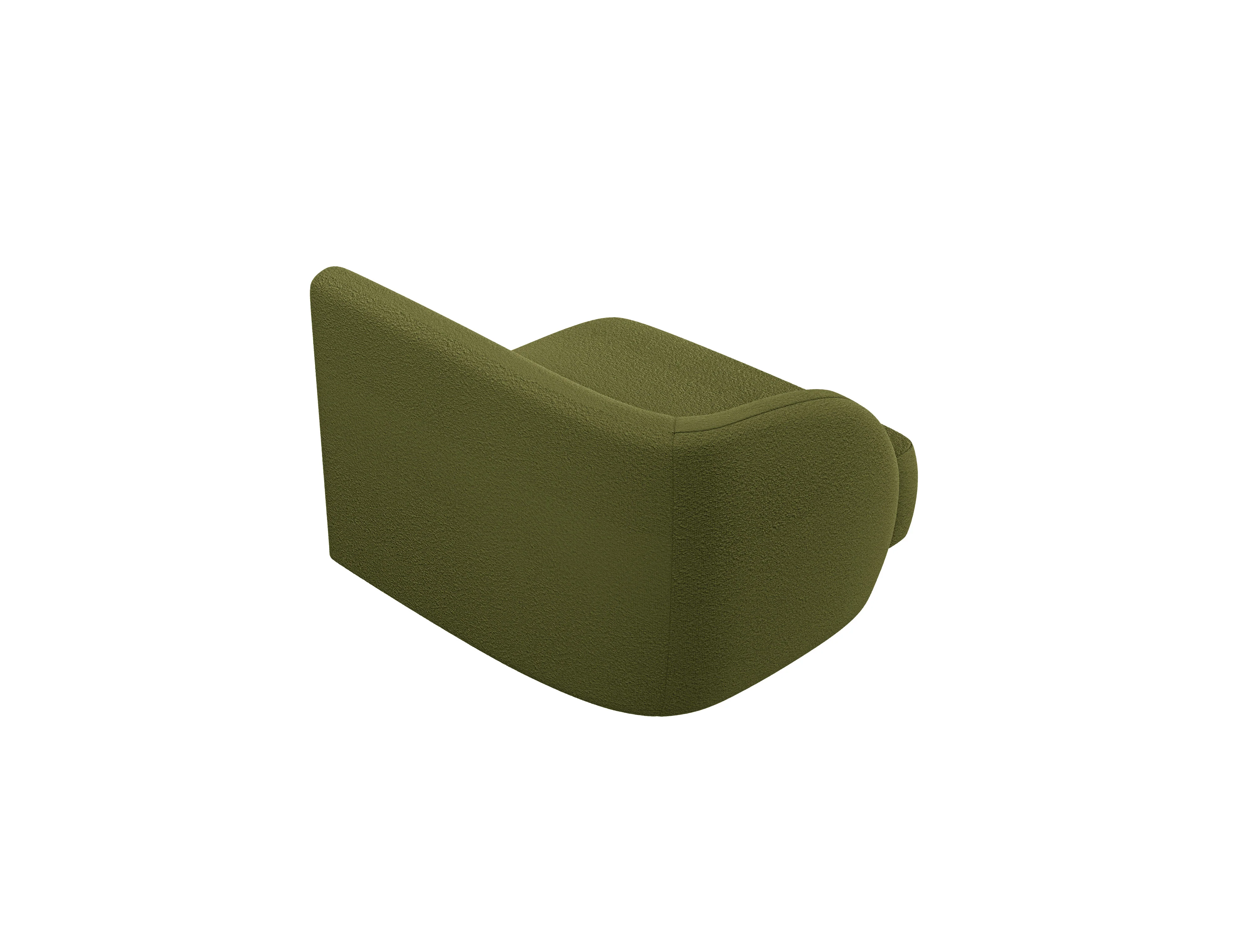 Sofa modułowa MILEY - moduł lewostronny zielony boucle - Image 3