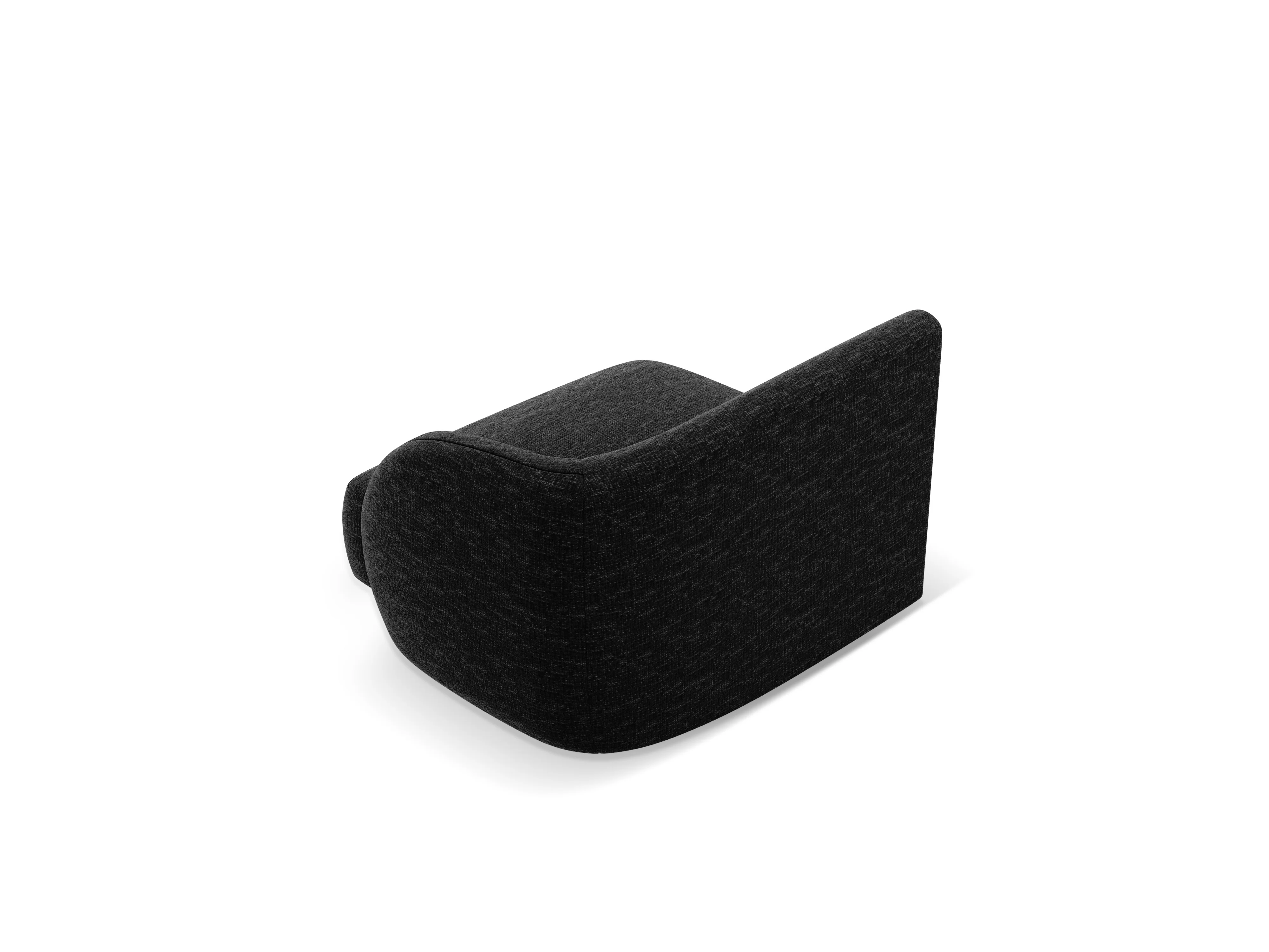 Sofa modułowa - moduł prawostronny MILEY czarny szenil - Image 4