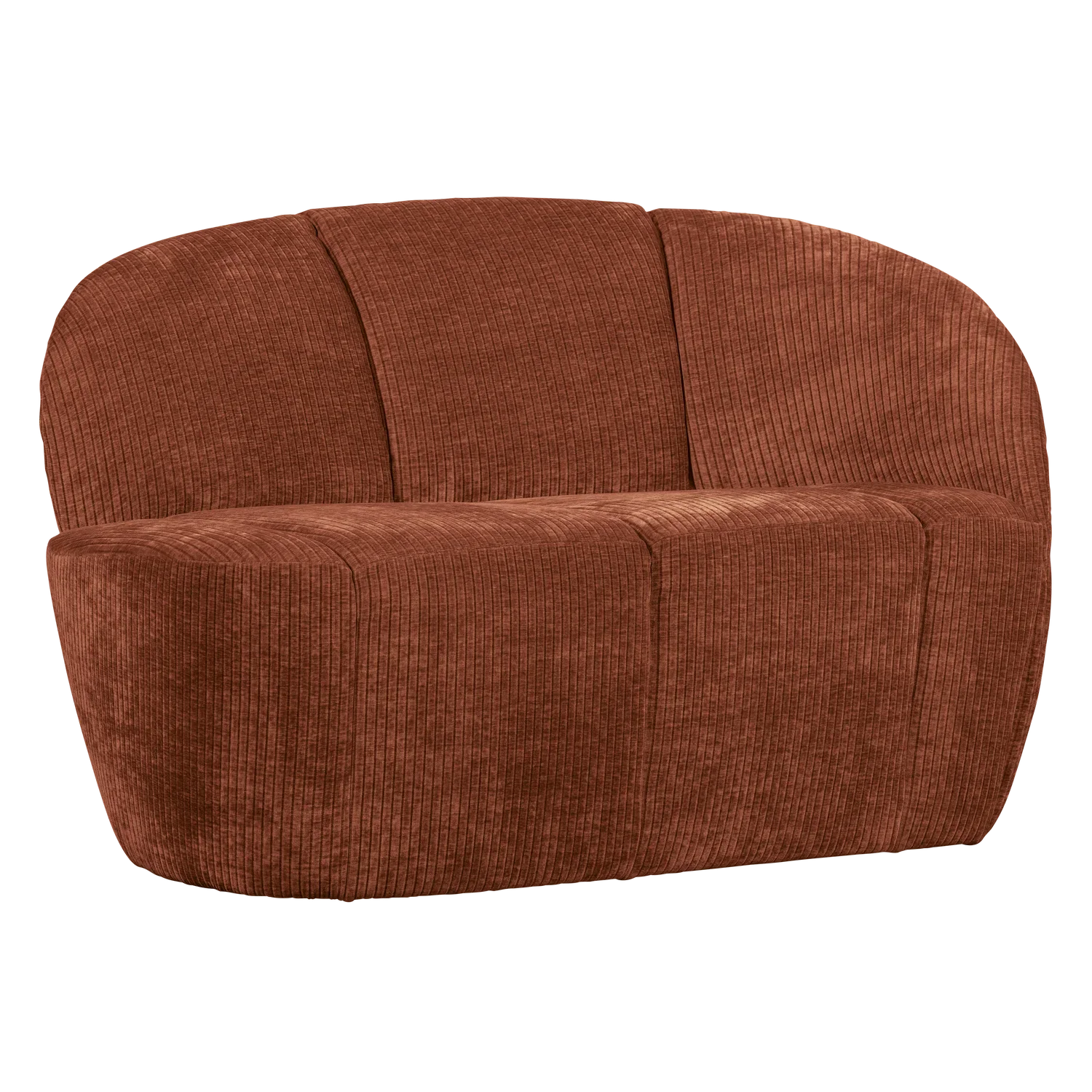Sofa prawostronna 2-osobowa MOJO rdzawy brązowy sztruks - Image 3