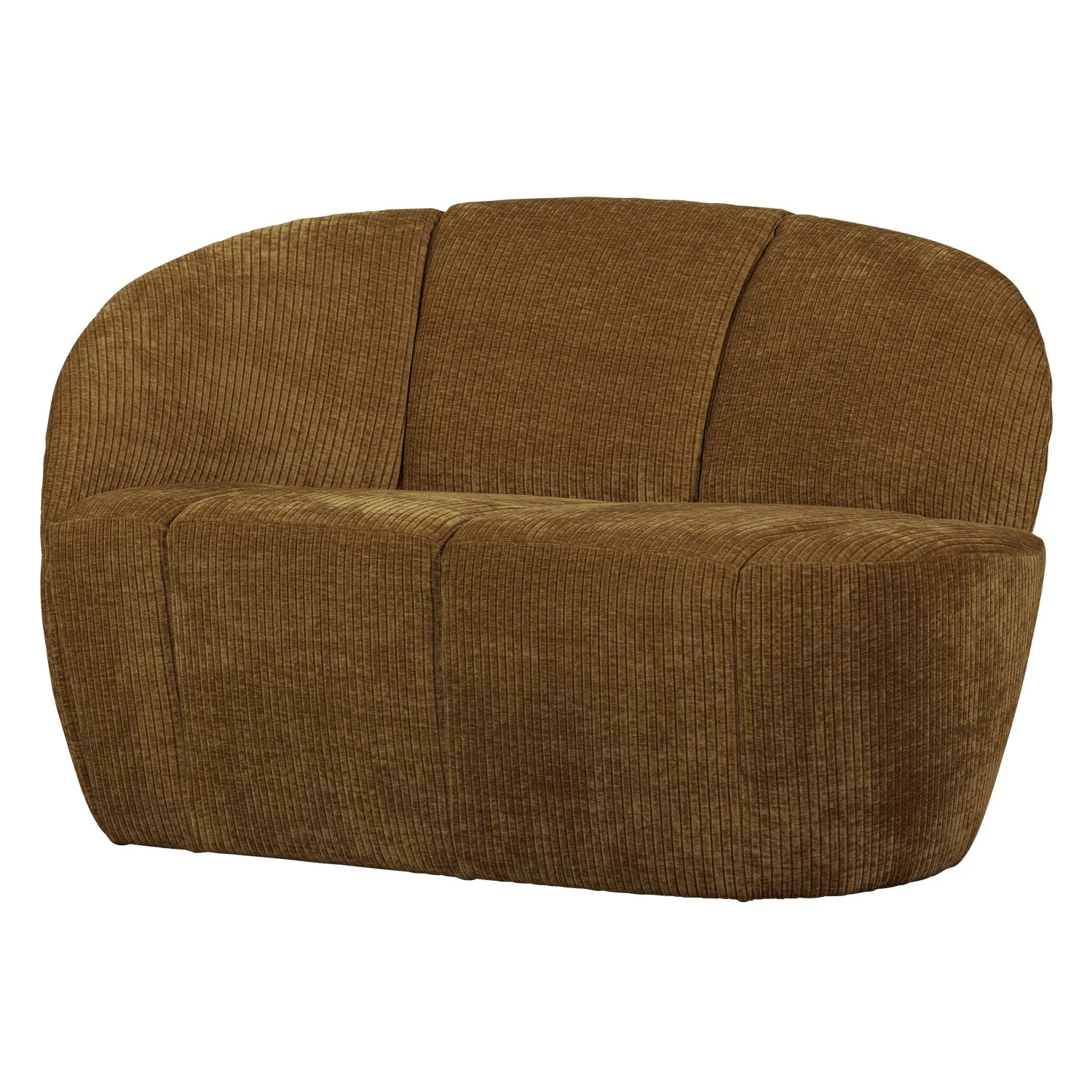 Sofa lewostronna 2-osobowa MOJO ciemny miodowy sztruks - Image 3