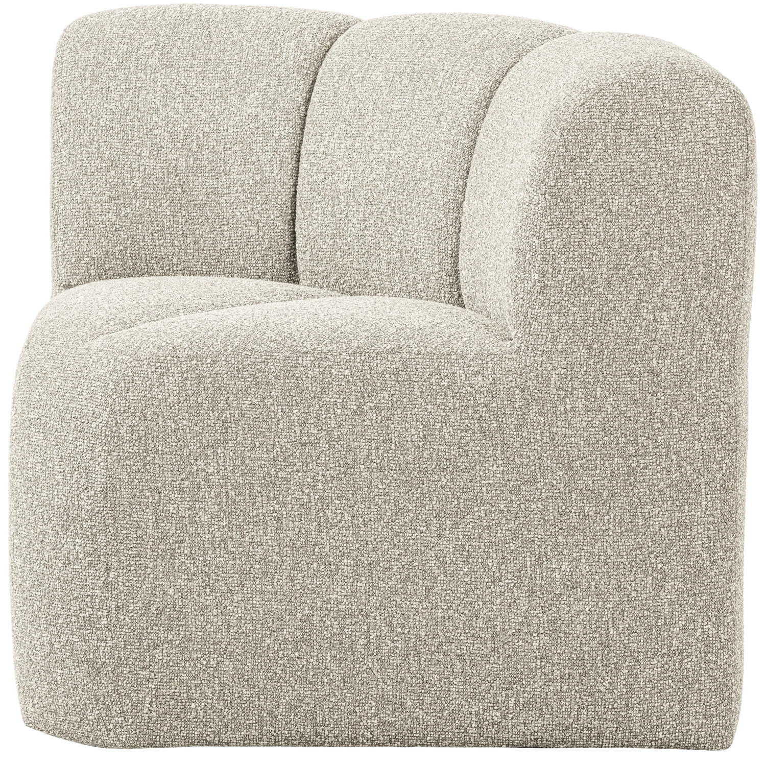 Sofa modułowa MOJO BENCH - element narożny beżowy melanż boucle - Image 3