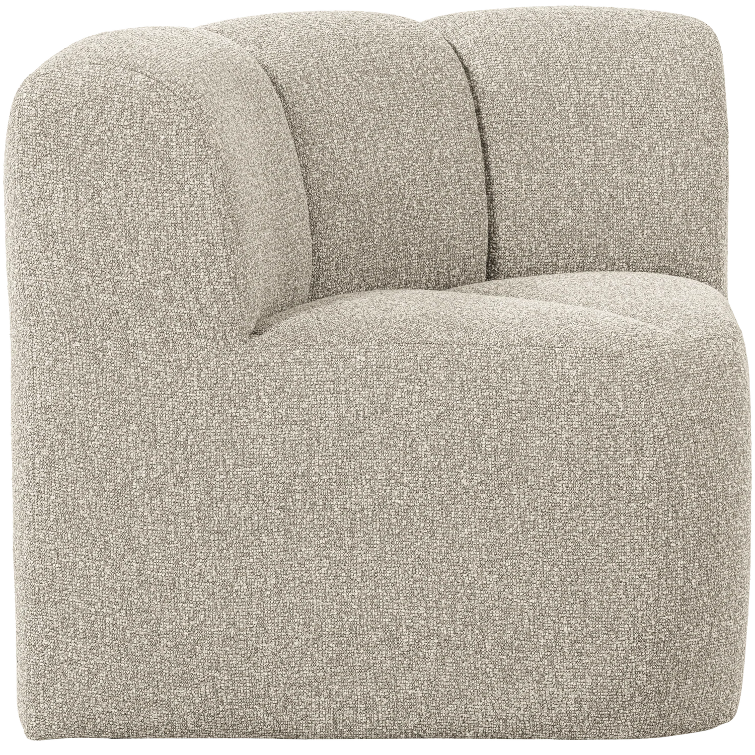 Sofa modułowa MOJO BENCH - element narożny beżowy melanż boucle - Image 5