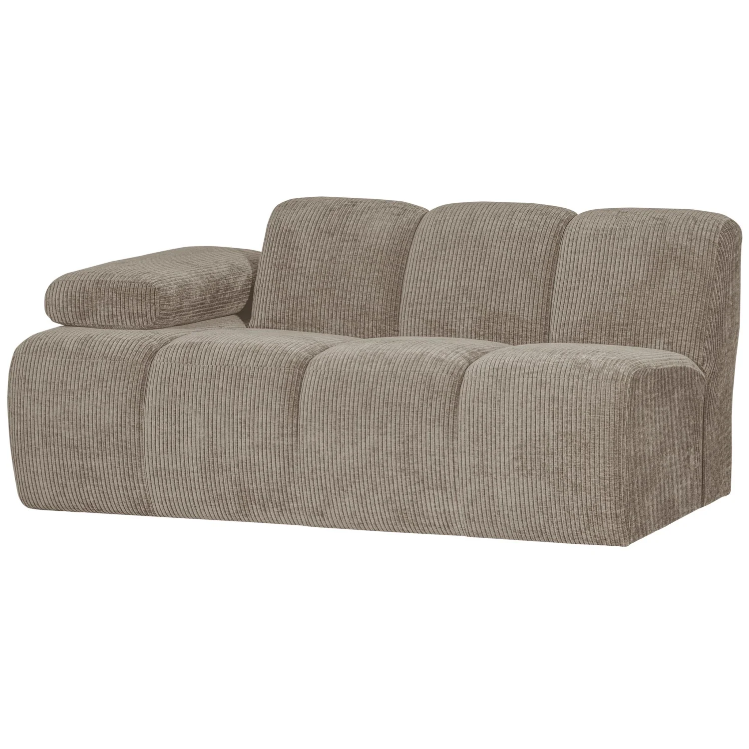 Sofa modułowa MOJO - element 1,5-osobowy lewostronny ciemny piaskowy sztruks - Image 7