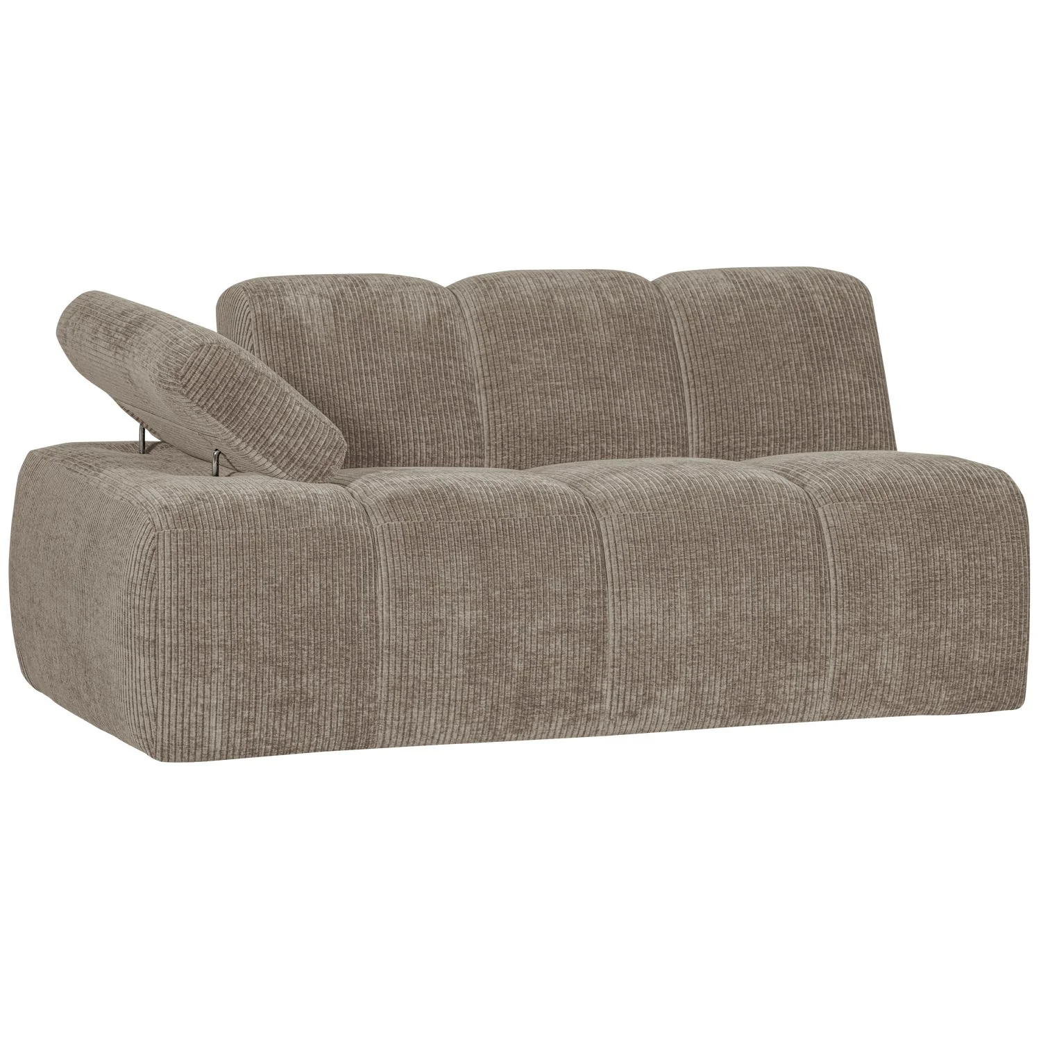 Sofa modułowa MOJO - element 1,5-osobowy lewostronny ciemny piaskowy sztruks - Image 8