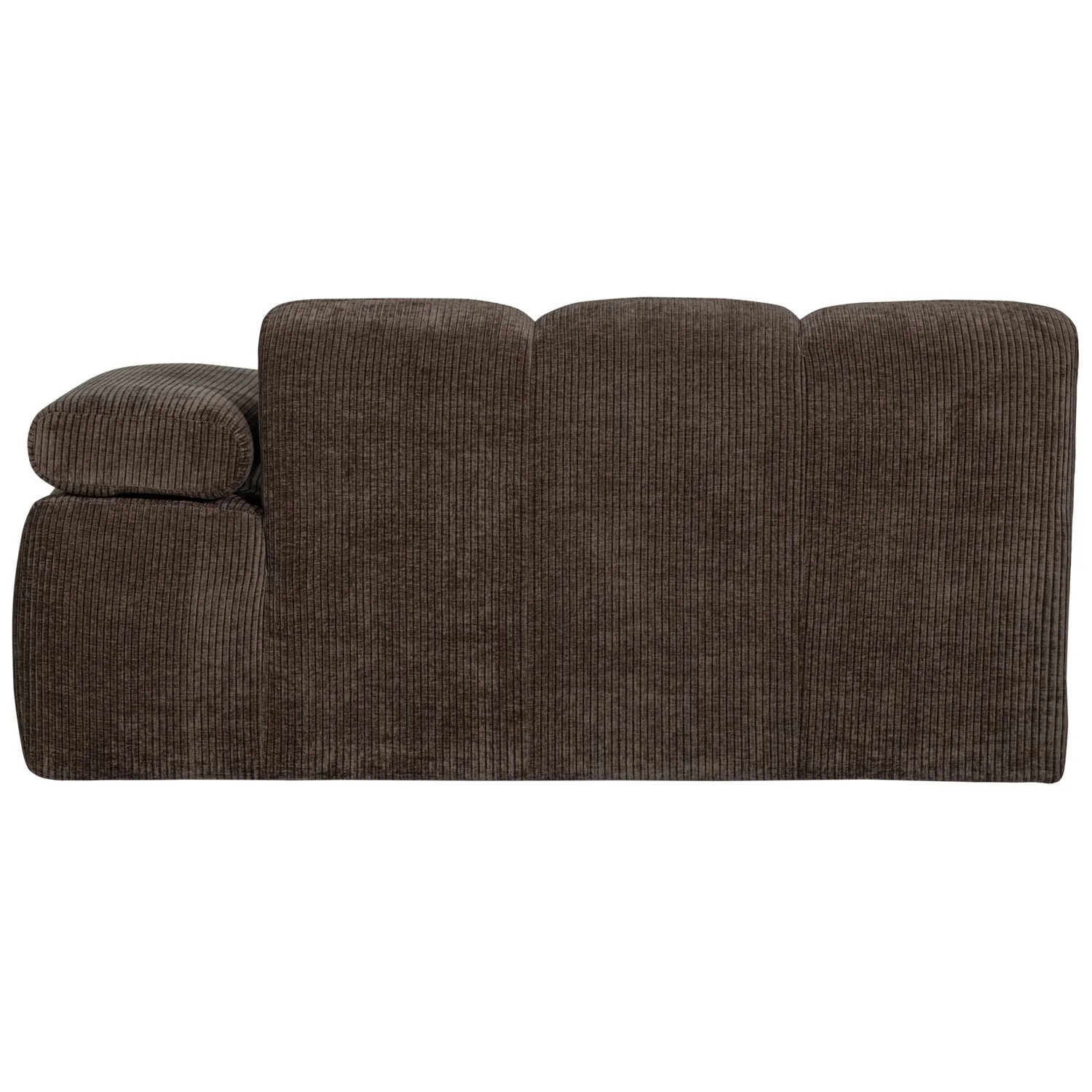Sofa modułowa MOJO - element 1,5-osobowy prawostronny ciemnobrązowy sztruks - Image 10