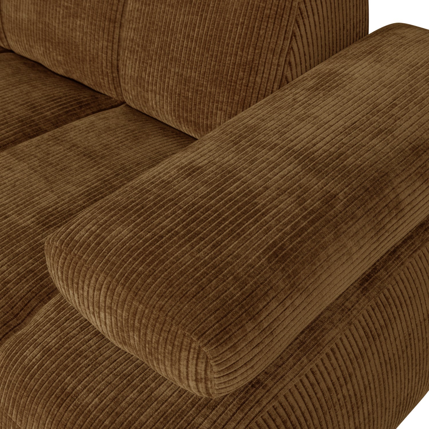 Sofa modułowa MOJO - element 1,5-osobowy prawostronny ciemny miodowy sztruks - Image 2