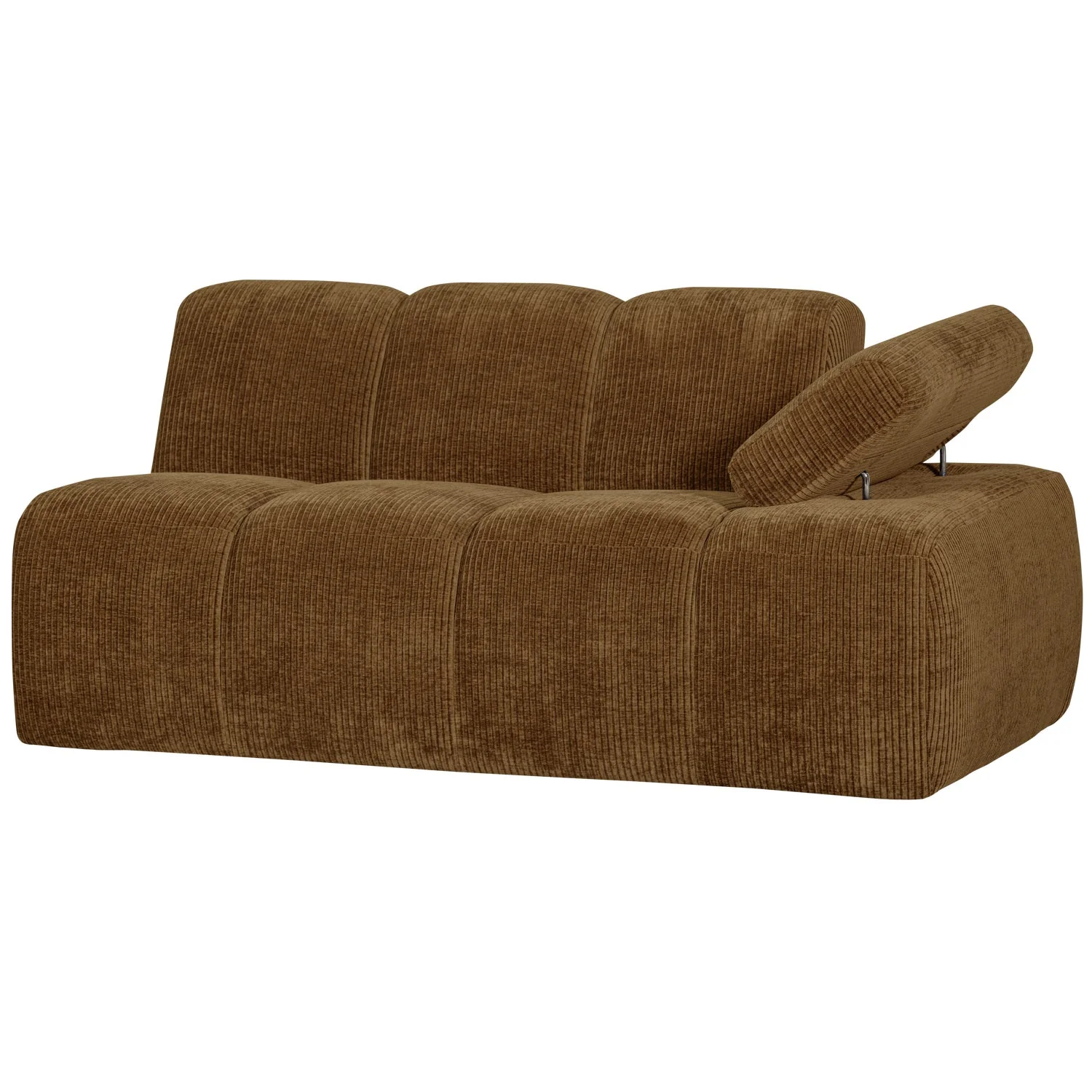 Sofa modułowa MOJO - element 1,5-osobowy prawostronny ciemny miodowy sztruks - Image 6
