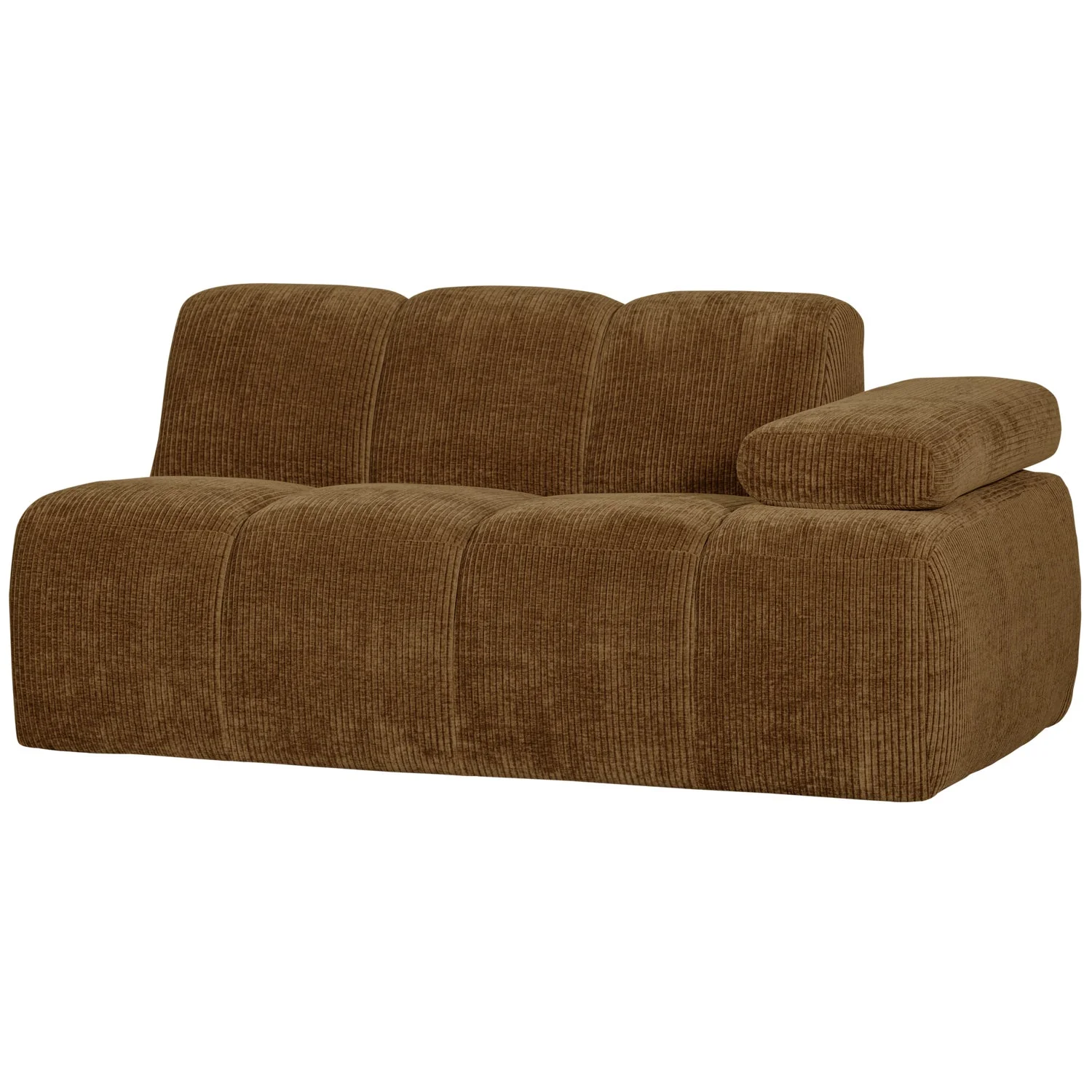 Sofa modułowa MOJO - element 1,5-osobowy prawostronny ciemny miodowy sztruks - Image 7