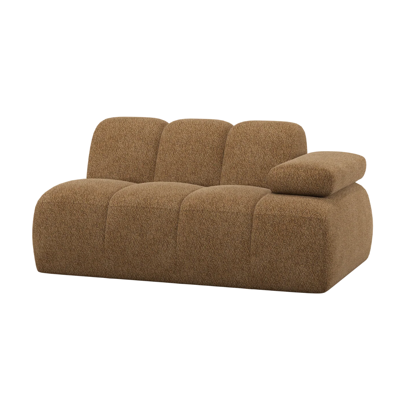 Sofa modułowa MOJO - element 1,5-osobowy prawostronny miodowy baranek