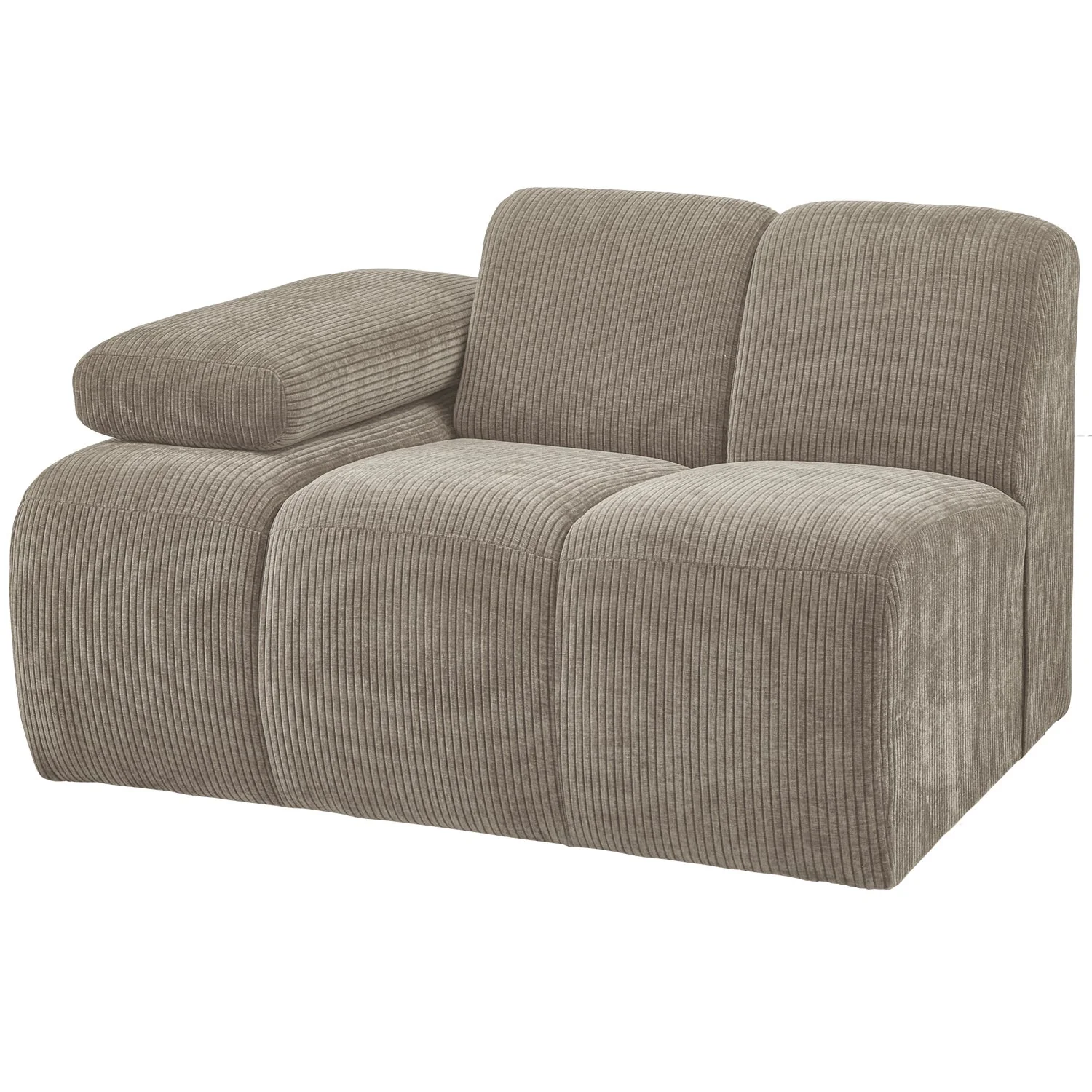 Sofa modułowa MOJO - element lewostronny ciemny piaskowy sztruks - Image 6