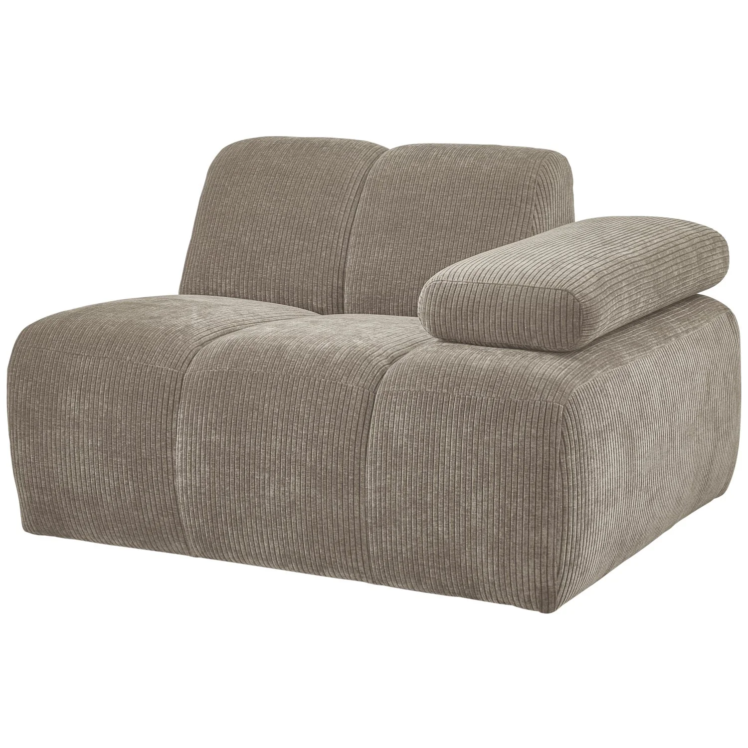 Sofa modułowa MOJO - element prawostronny ciemny piaskowy sztruks - Image 7