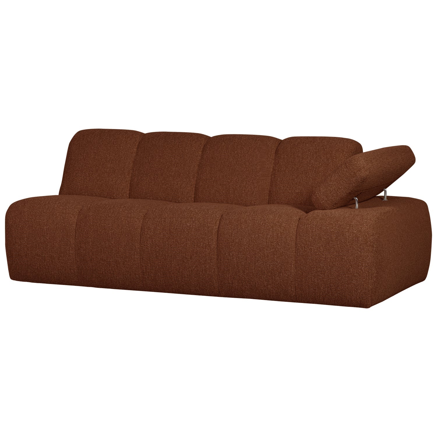 Sofa modułowa MOJO - element 2-osobowy prawostronny rdzawy brązowy bouclé - Image 7