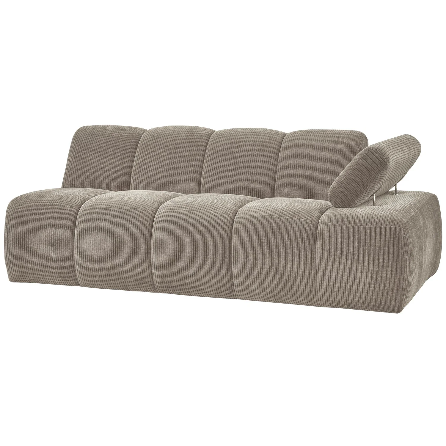 Sofa modułowa MOJO - element 2-osobowy prawostronny ciemny piaskowy sztruks - Image 6
