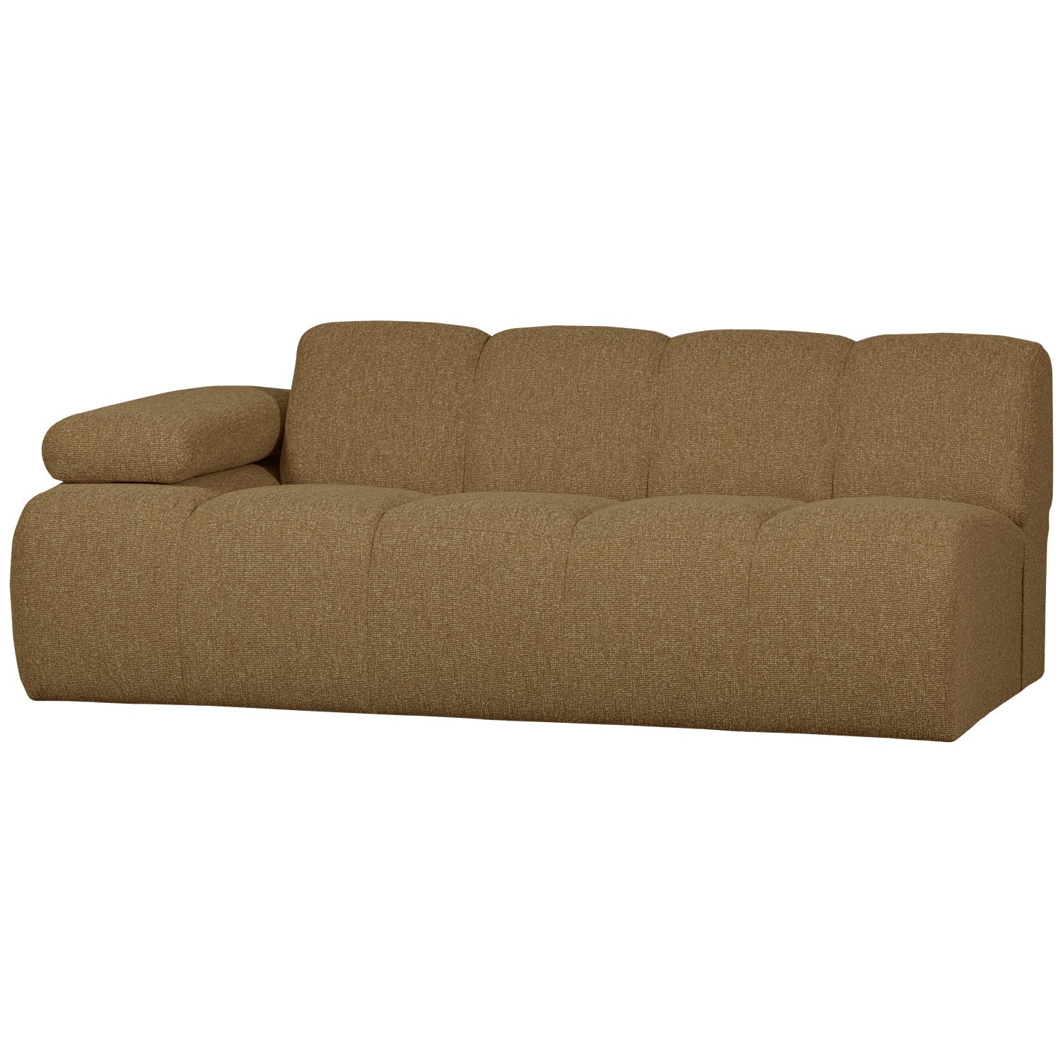 Sofa modułowa MOJO - element 2-osobowy lewostronny ciemny miodowy bouclé - Image 6