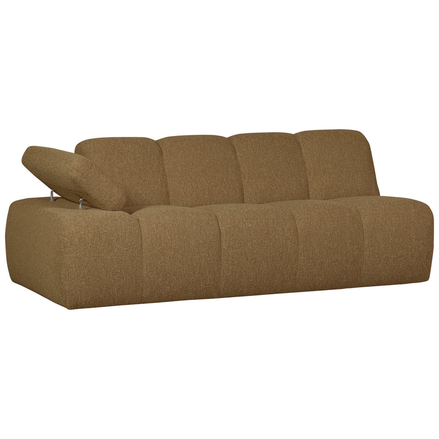Sofa modułowa MOJO - element 2-osobowy lewostronny ciemny miodowy bouclé - Image 7
